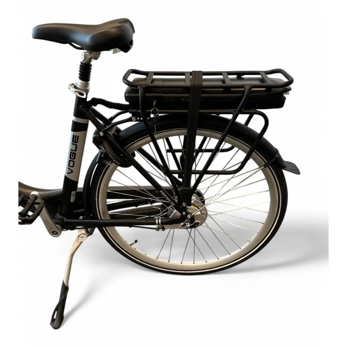 Vogue Premium Elektrische Fiets - Mat Zwart - 48 cm - Lage Instap - AE-trading