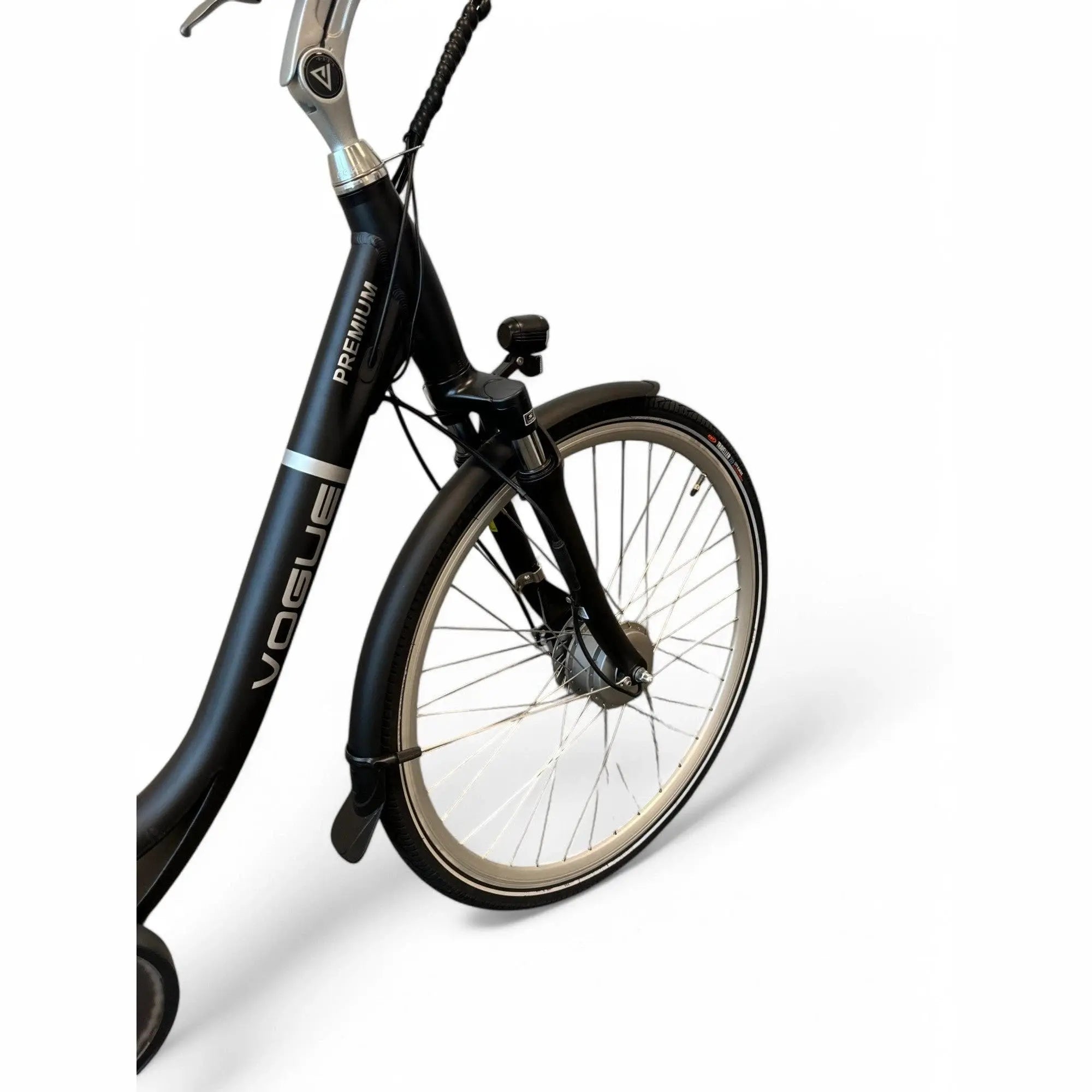 Vogue Premium Elektrische Fiets 7SP 48cm Lage Instap - Mat Zwart - AE-trading