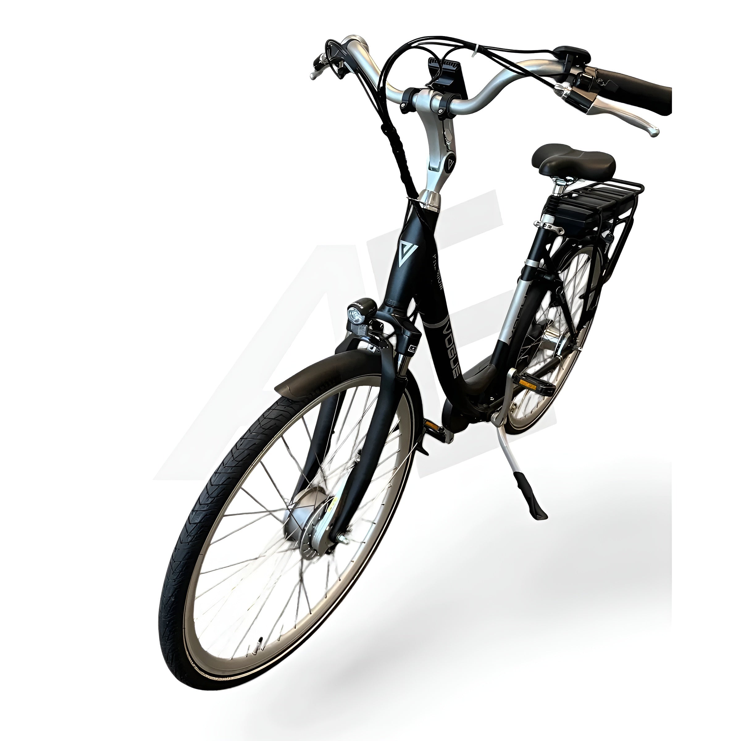 Vogue Premium Elektrische Fiets 7SP 53cm Lage Instap - Mat Zwart