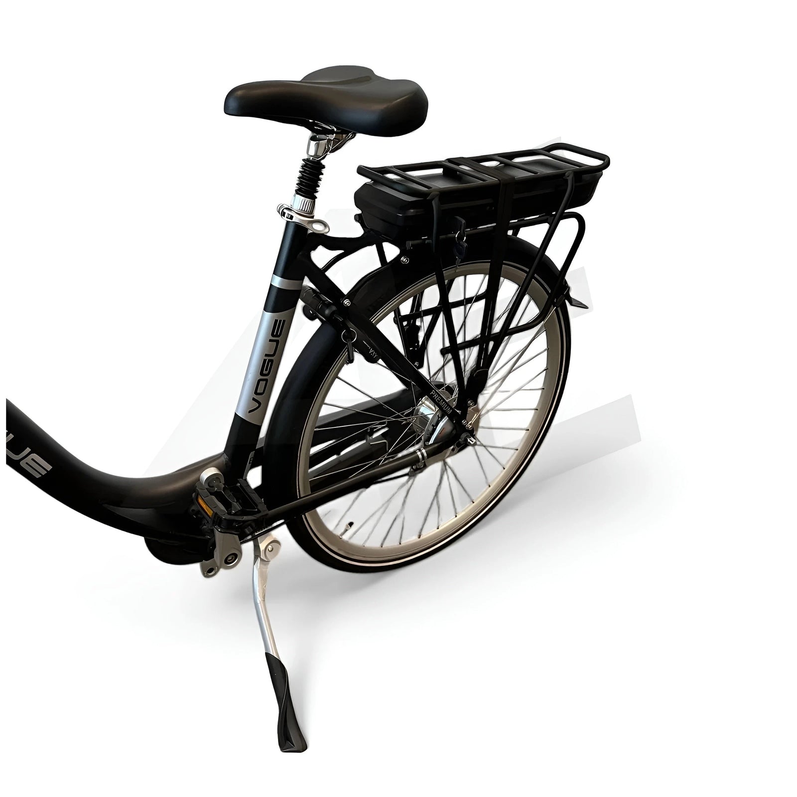 Vogue Premium Elektrische Fiets - Mat Zwart - 53 cm - Lage Instap - AE-trading