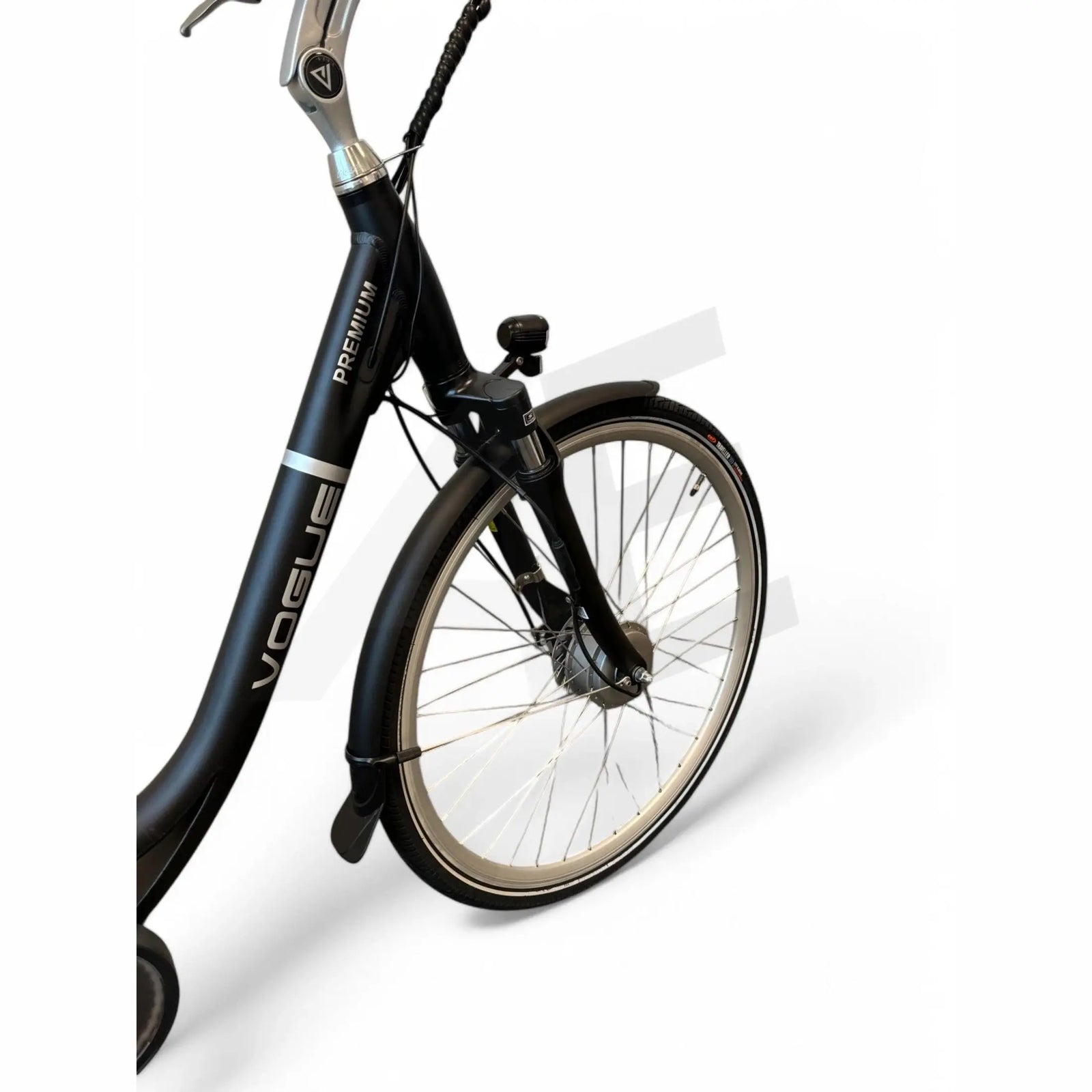 Vogue Premium Elektrische Fiets - Mat Zwart - 53 cm - Lage Instap - AE-trading