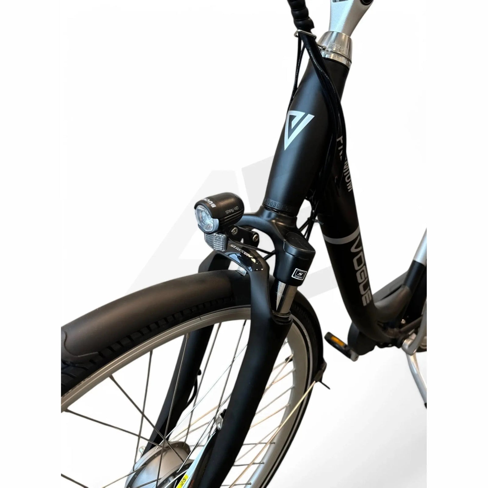 Vogue Premium Elektrische Fiets - Mat Zwart - 53 cm - Lage Instap - AE-trading