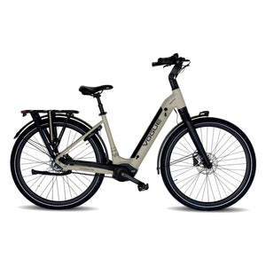 Vogue Prestige – Elektrische Unisex Elektrische Fiets - 28 inch – 48 cm – MOTINOVA Middenmotor 80Nm – V-Snaar Aandrijving – 14,5Ah Accu – Fashion Grey