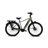 Vogue Prestige – Heren Elektrische Fiets - 28 inch – 48 cm – MOTINOVA Middenmotor 80Nm – V-Snaar Aandrijving – 14,5Ah Accu – Cement Grijs