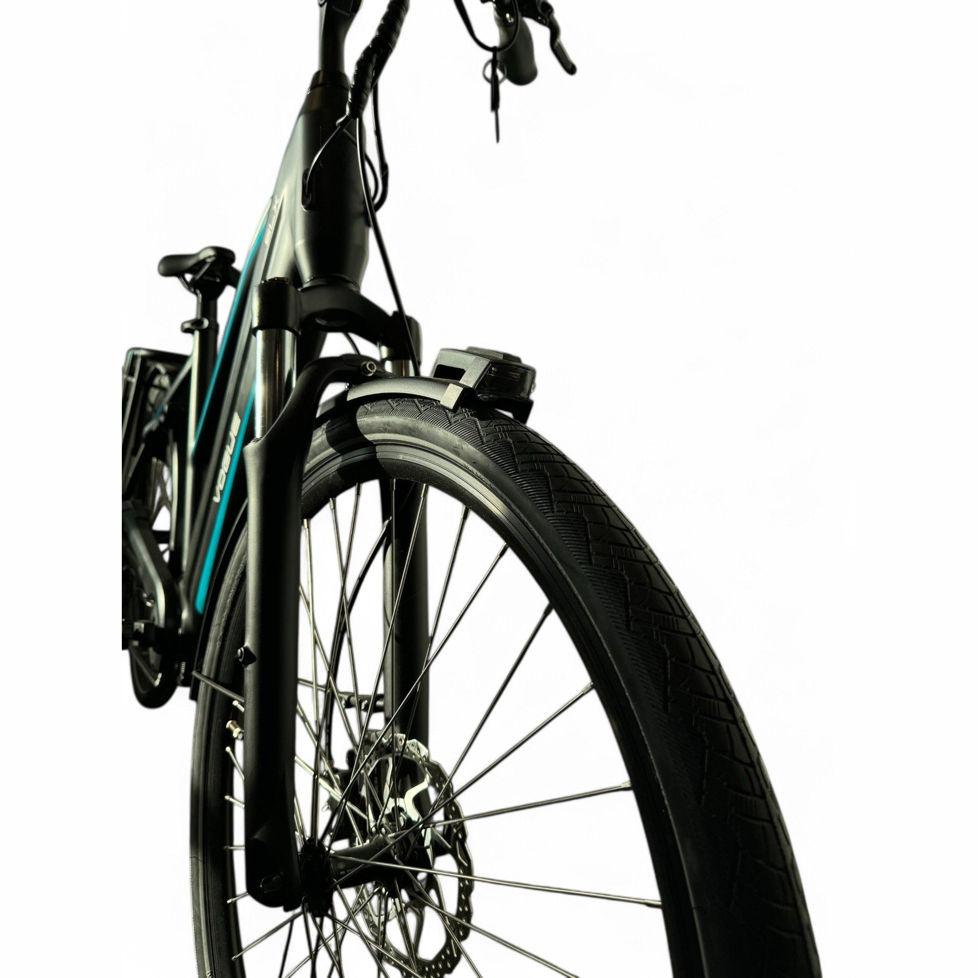 Vogue SLX M420 Elektrische Fiets 9RD Shimano Versnellingen 51cm met Hydraulische Remmen - Mat Zwart Blauw - AE-trading