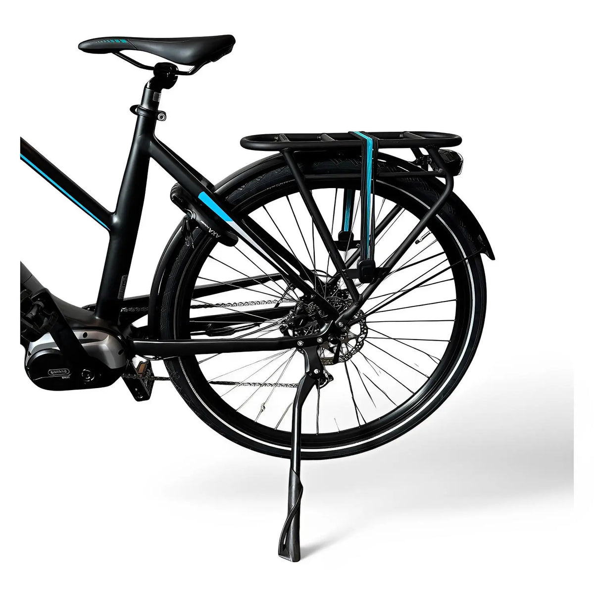 Vogue SLX M420 Elektrische Fiets 9RD Shimano Versnellingen 51cm met Hydraulische Remmen - Mat Zwart Blauw - AE-trading