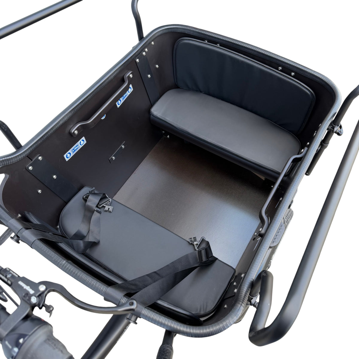 Vogue Superior Deluxe Elektrische Bakfiets - Mat Zwart - 50 cm - AE-trading
