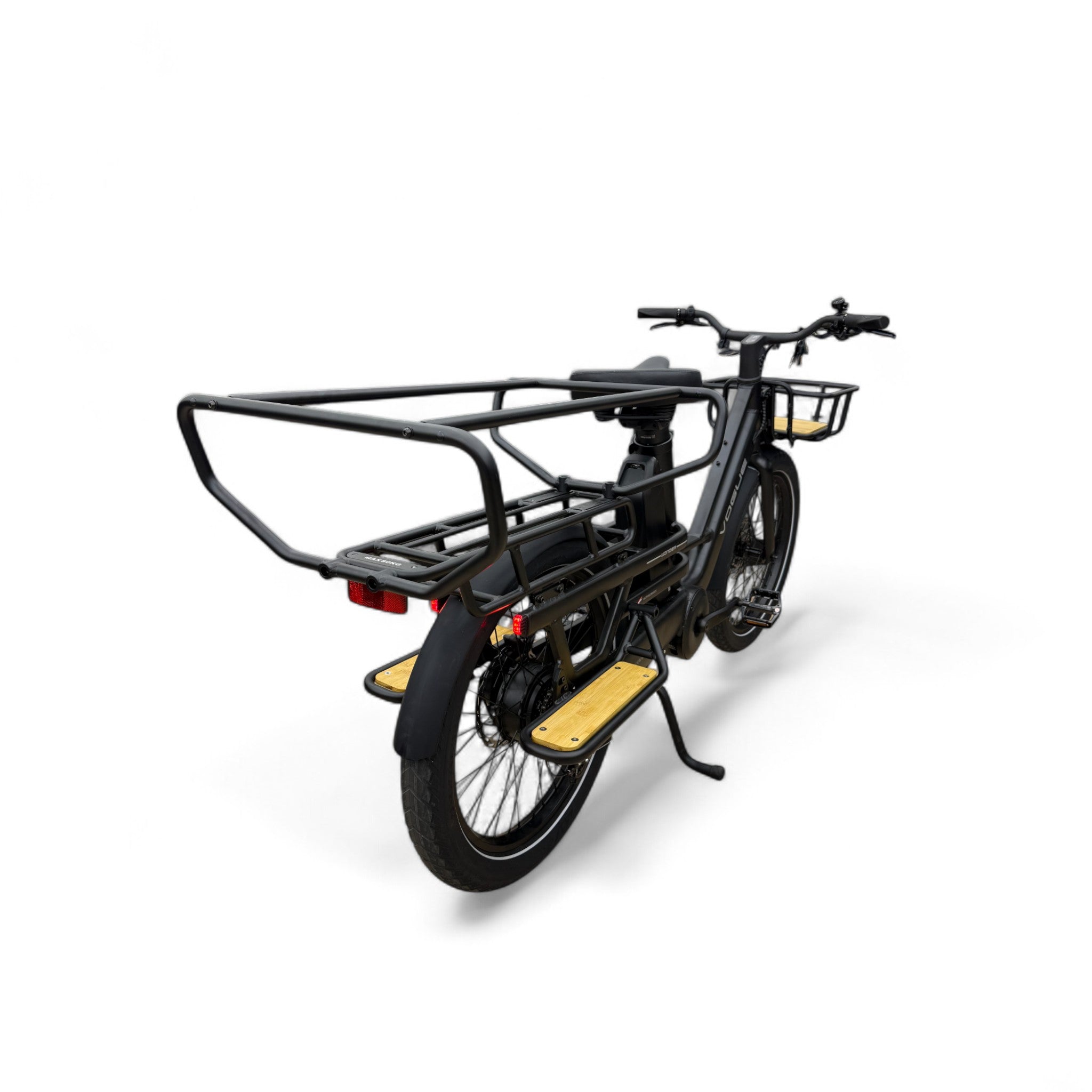 Vogue Wonder Longtail – Elektrische Longtail Bakfiets – Zwart - 24 inch – 180 kg Draagvermogen – Dubbele 48V Accu – Shimano 7 Versnellingen – Hydraulische Remmen - AE-trading