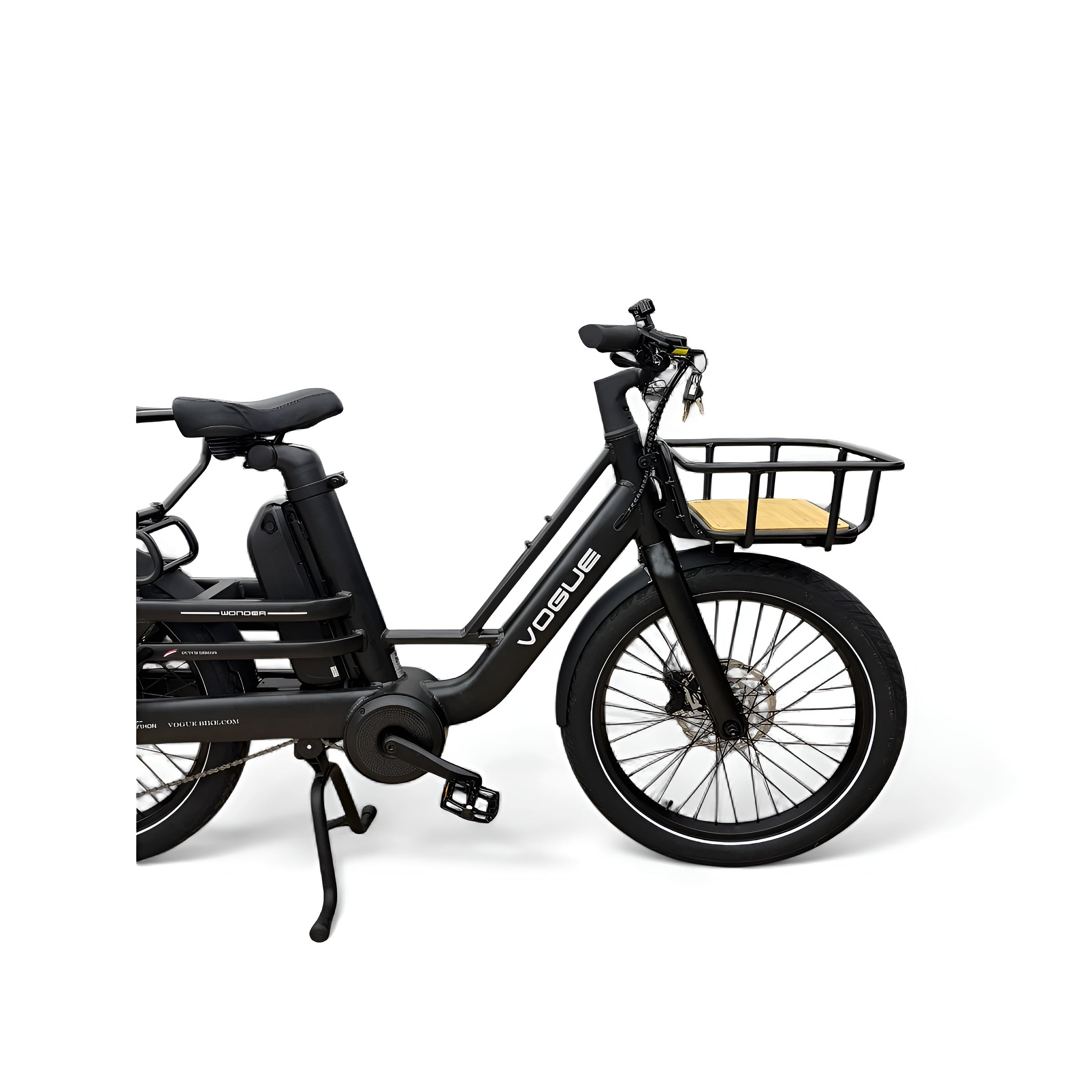Vogue Wonder Longtail – Elektrische Longtail Bakfiets – Zwart - AE-trading