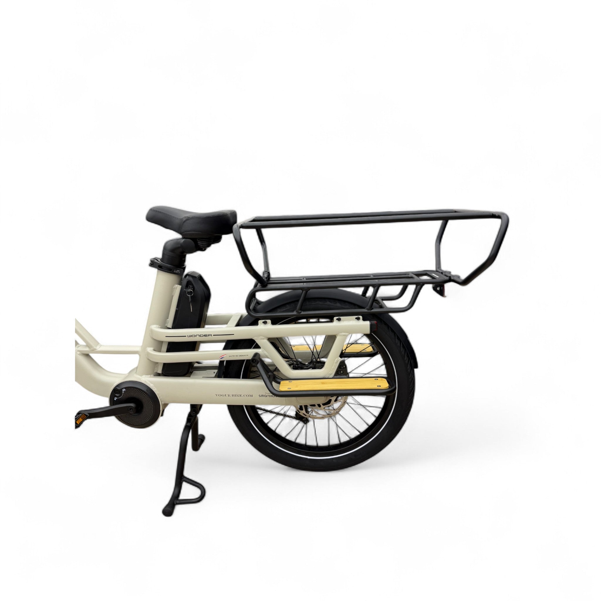 Vogue Wonder Longtail – Elektrische Longtail Bakfiets – Grijs - 24 inch – 180 kg Draagvermogen – Dubbele 48V Accu – Shimano 7 Versnellingen – Hydraulische Remmen - AE-trading