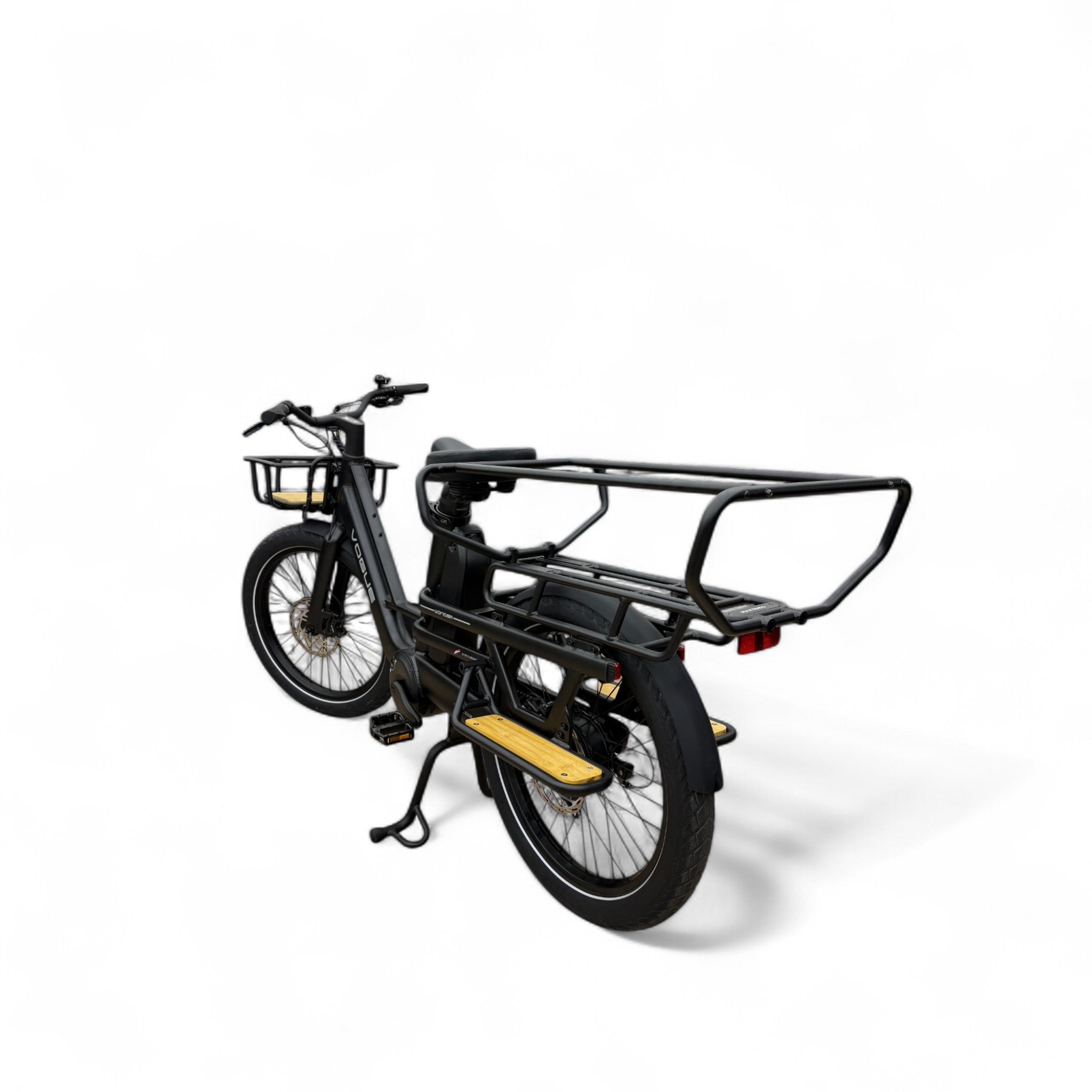 Vogue Wonder Longtail – Elektrische Longtail Bakfiets – Zwart - 24 inch – 180 kg Draagvermogen – Dubbele 48V Accu – Shimano 7 Versnellingen – Hydraulische Remmen - AE-trading