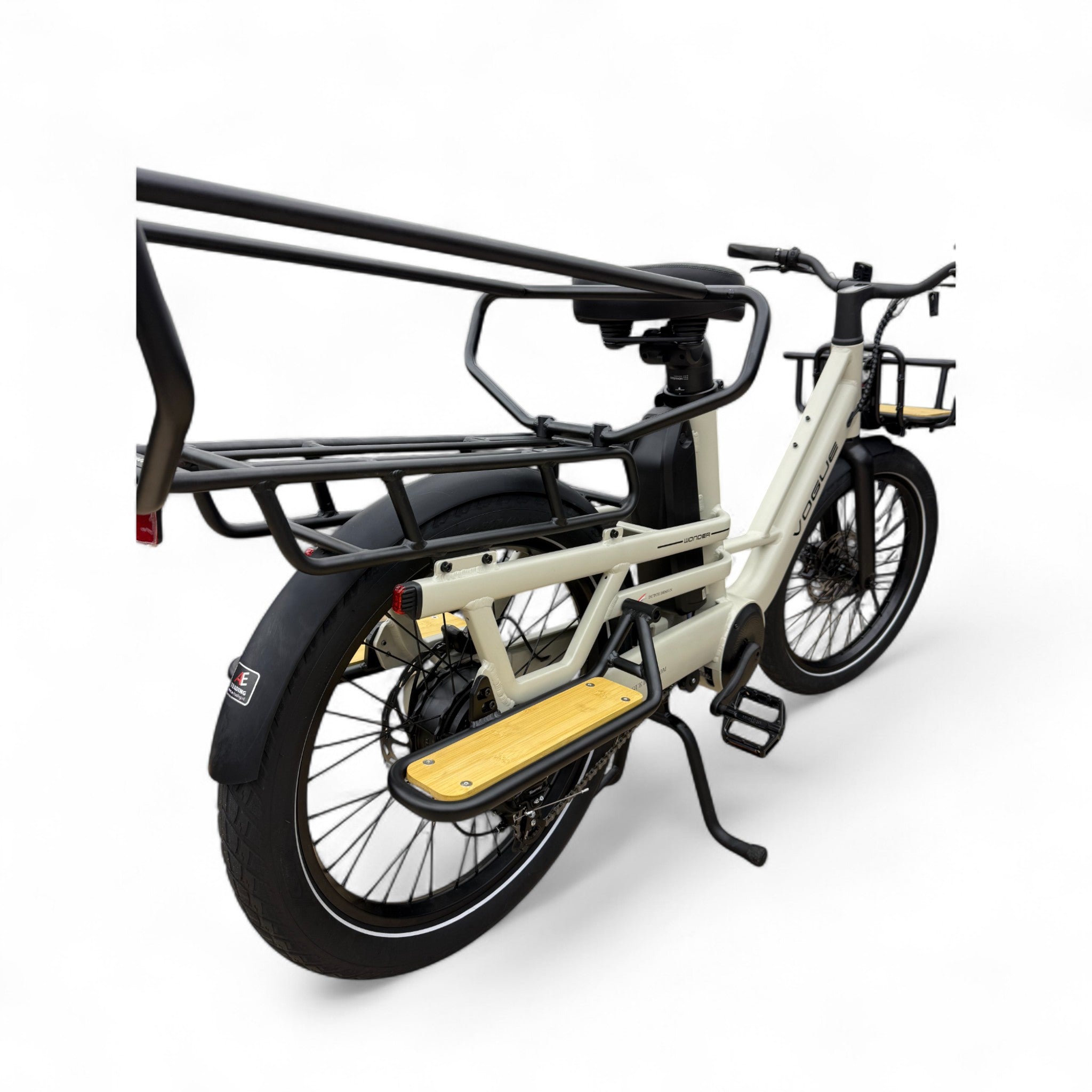 Vogue Wonder Longtail – Elektrische Longtail Bakfiets – Grijs - 24 inch – 180 kg Draagvermogen – Dubbele 48V Accu – Shimano 7 Versnellingen – Hydraulische Remmen - AE-trading