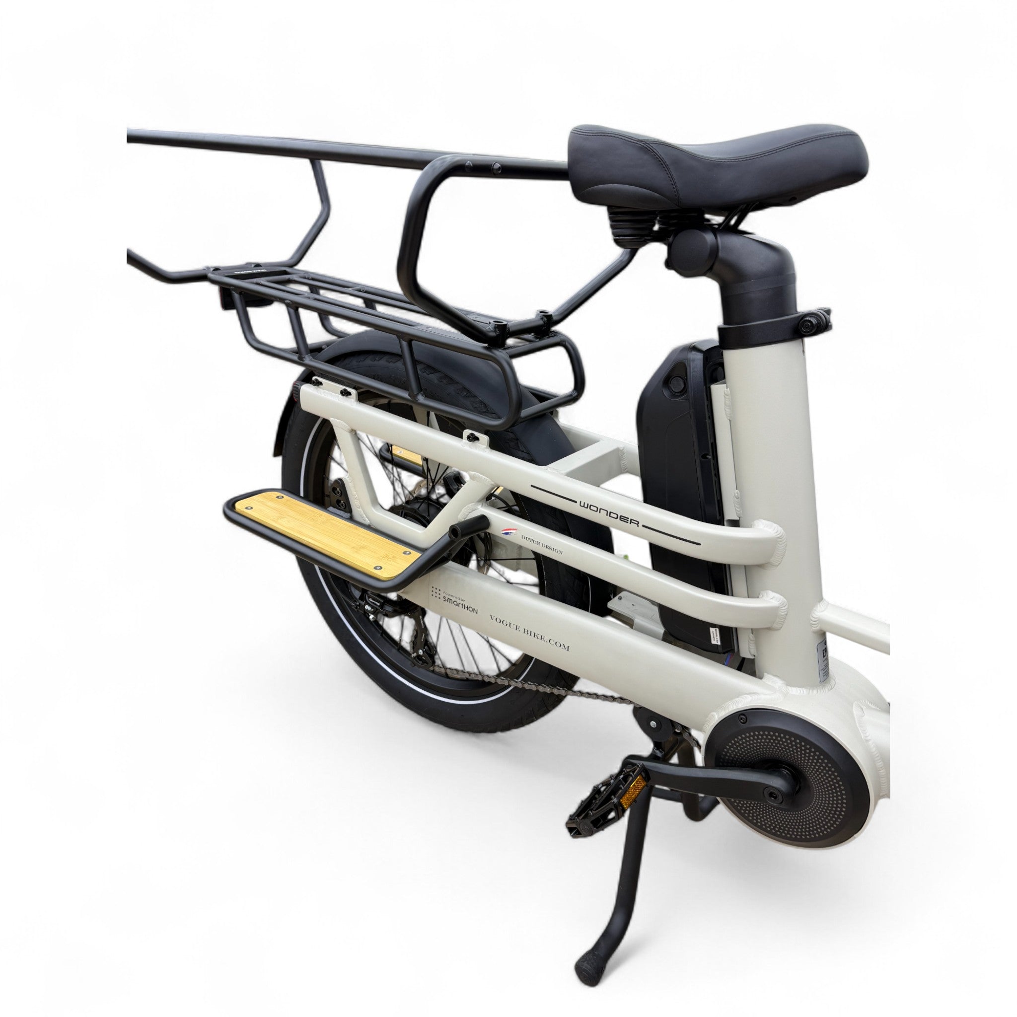 Vogue Wonder Longtail – Elektrische Longtail Bakfiets – Grijs - 24 inch – 180 kg Draagvermogen – Dubbele 48V Accu – Shimano 7 Versnellingen – Hydraulische Remmen - AE-trading