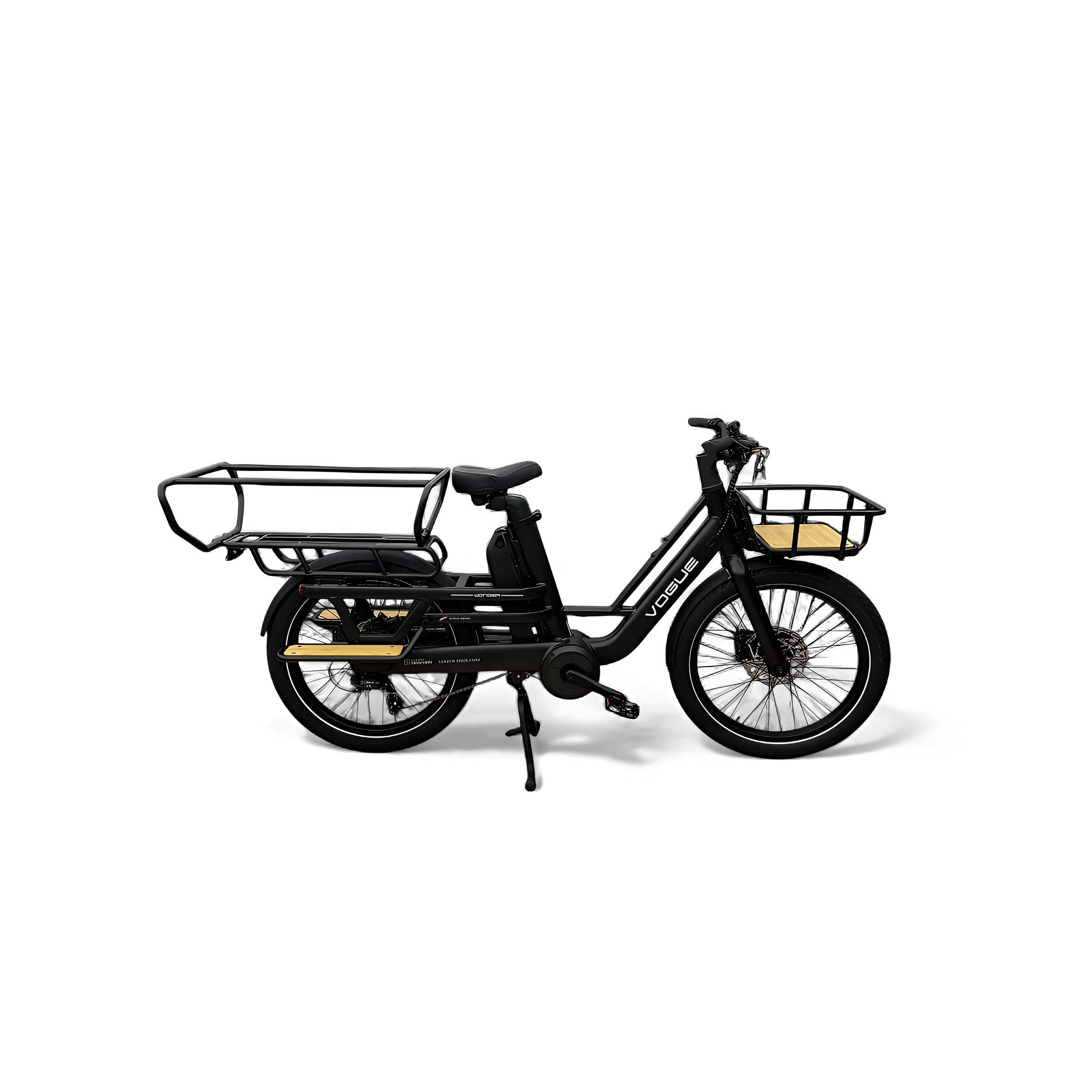 Vogue Wonder Longtail – Elektrische Longtail Bakfiets – Zwart - AE-trading