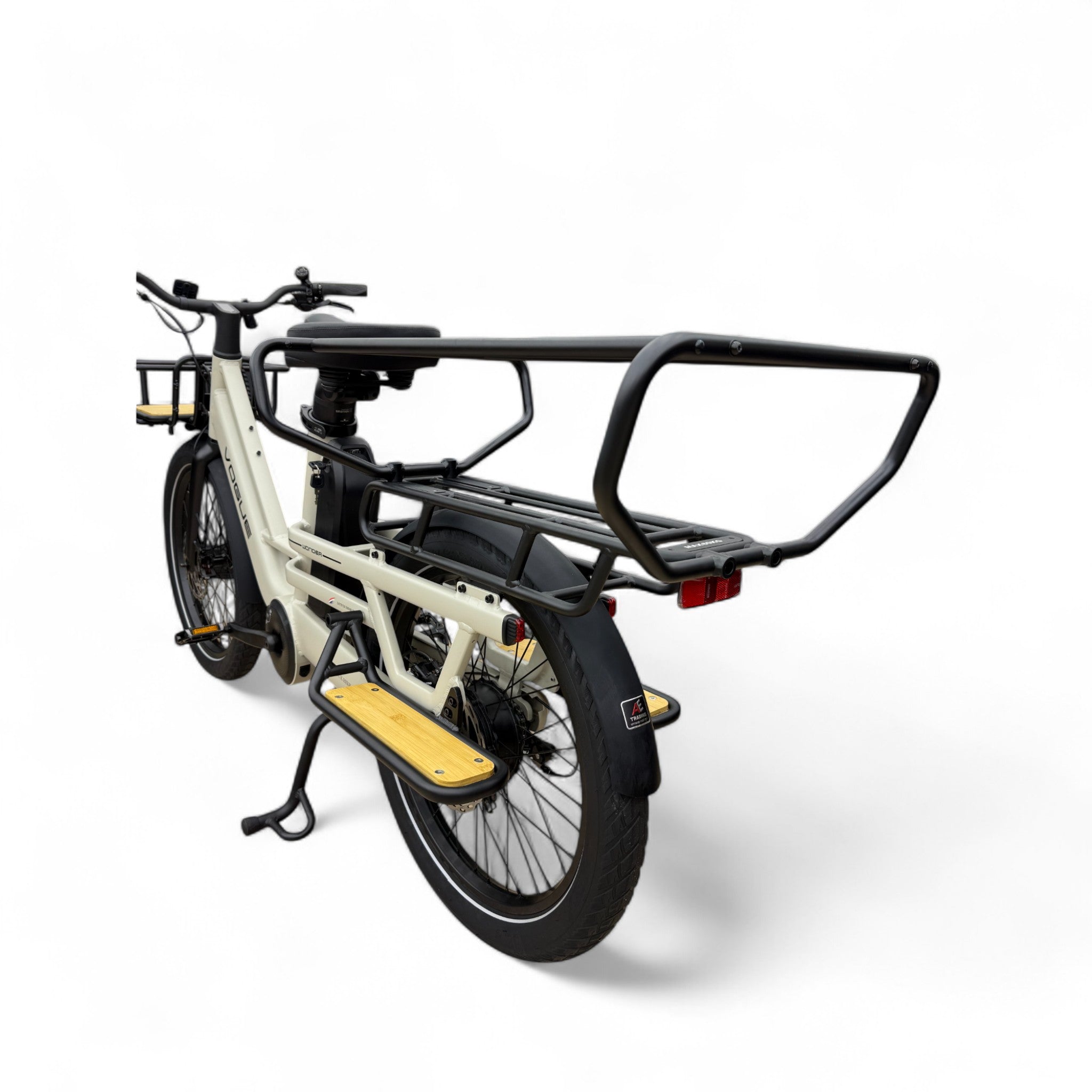 Vogue Wonder Longtail – Elektrische Longtail Bakfiets – Grijs - 24 inch – 180 kg Draagvermogen – Dubbele 48V Accu – Shimano 7 Versnellingen – Hydraulische Remmen - AE-trading