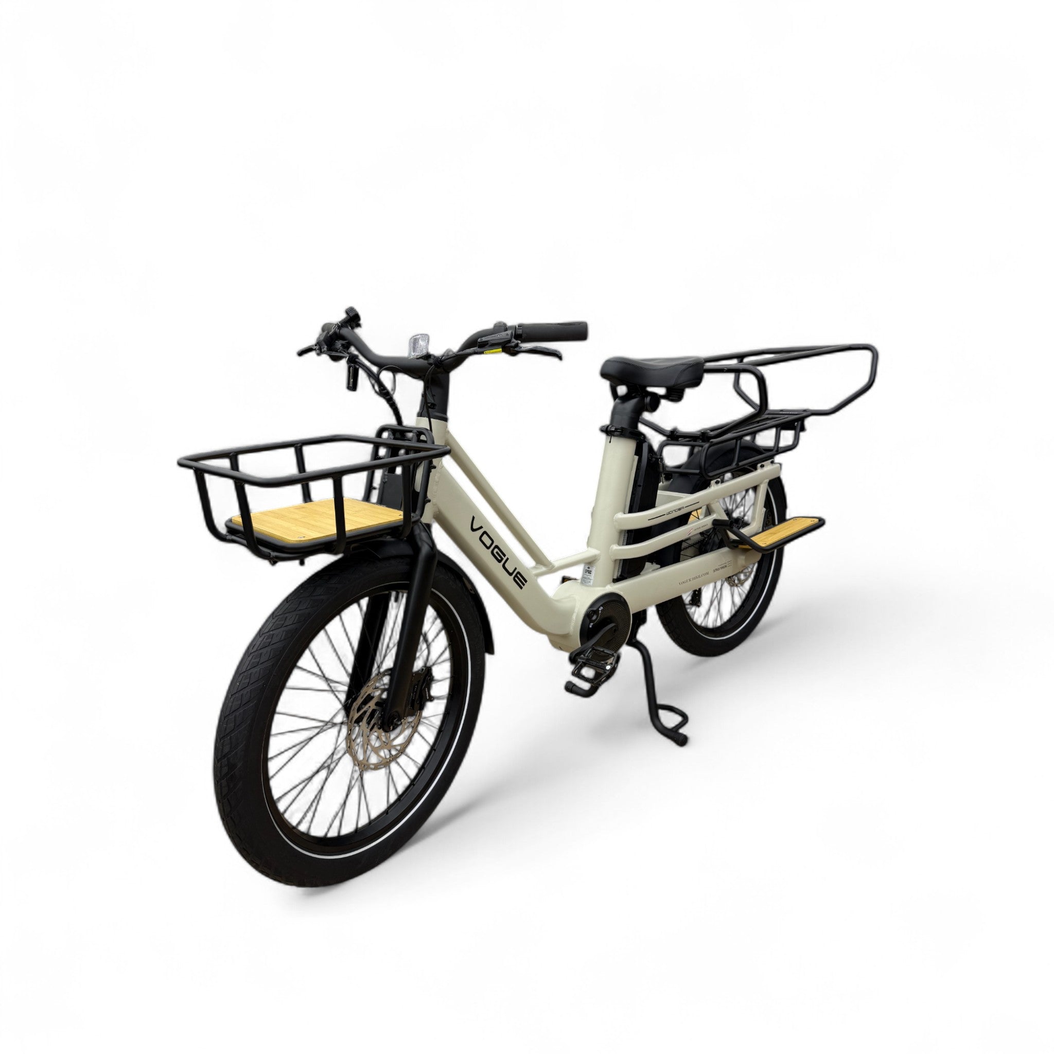 Vogue Wonder Longtail – Elektrische Longtail Bakfiets – Grijs - 24 inch – 180 kg Draagvermogen – Dubbele 48V Accu – Shimano 7 Versnellingen – Hydraulische Remmen - AE-trading