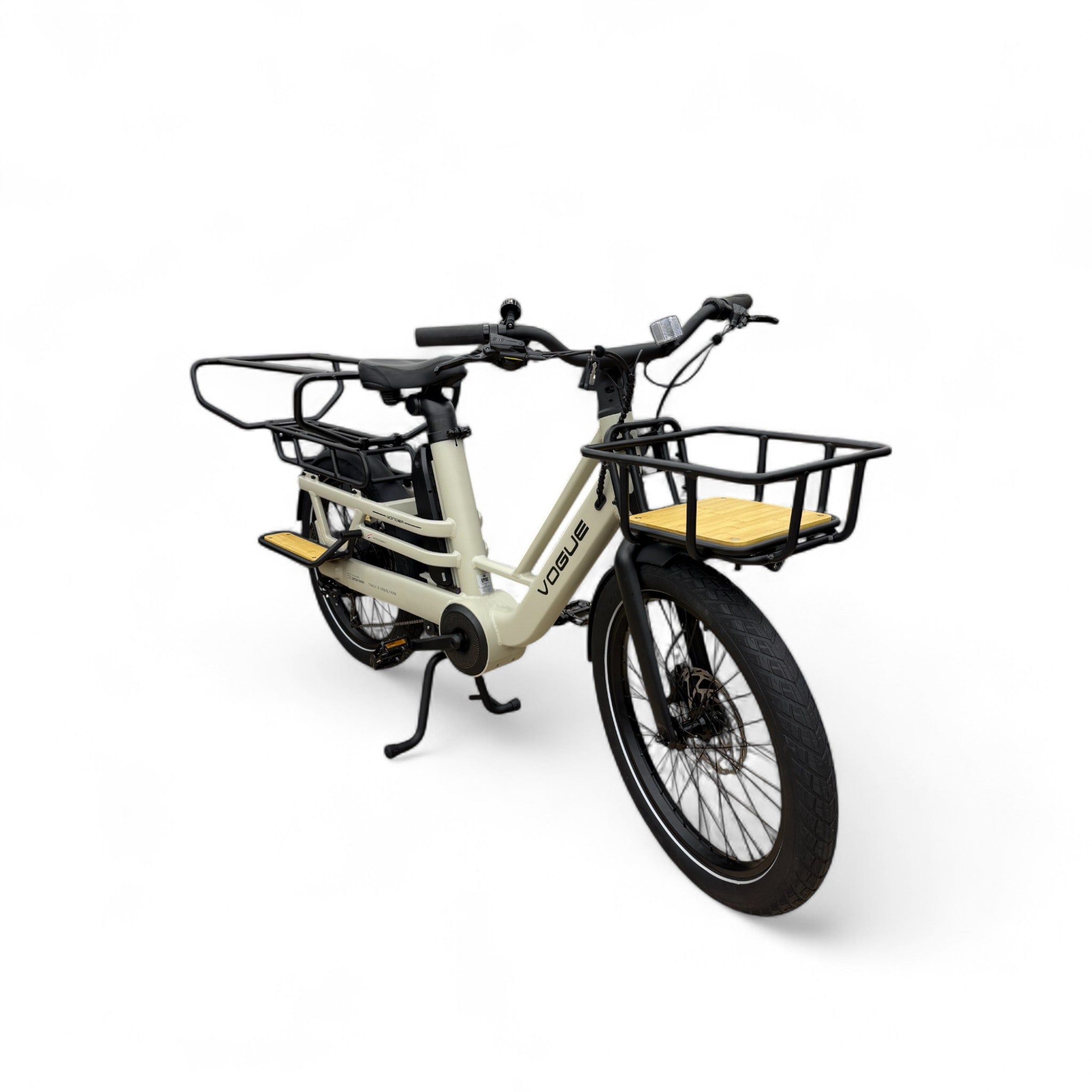 Vogue Wonder Longtail – Elektrische Longtail Bakfiets – Grijs - 24 inch – 180 kg Draagvermogen – Dubbele 48V Accu – Shimano 7 Versnellingen – Hydraulische Remmen - AE-trading