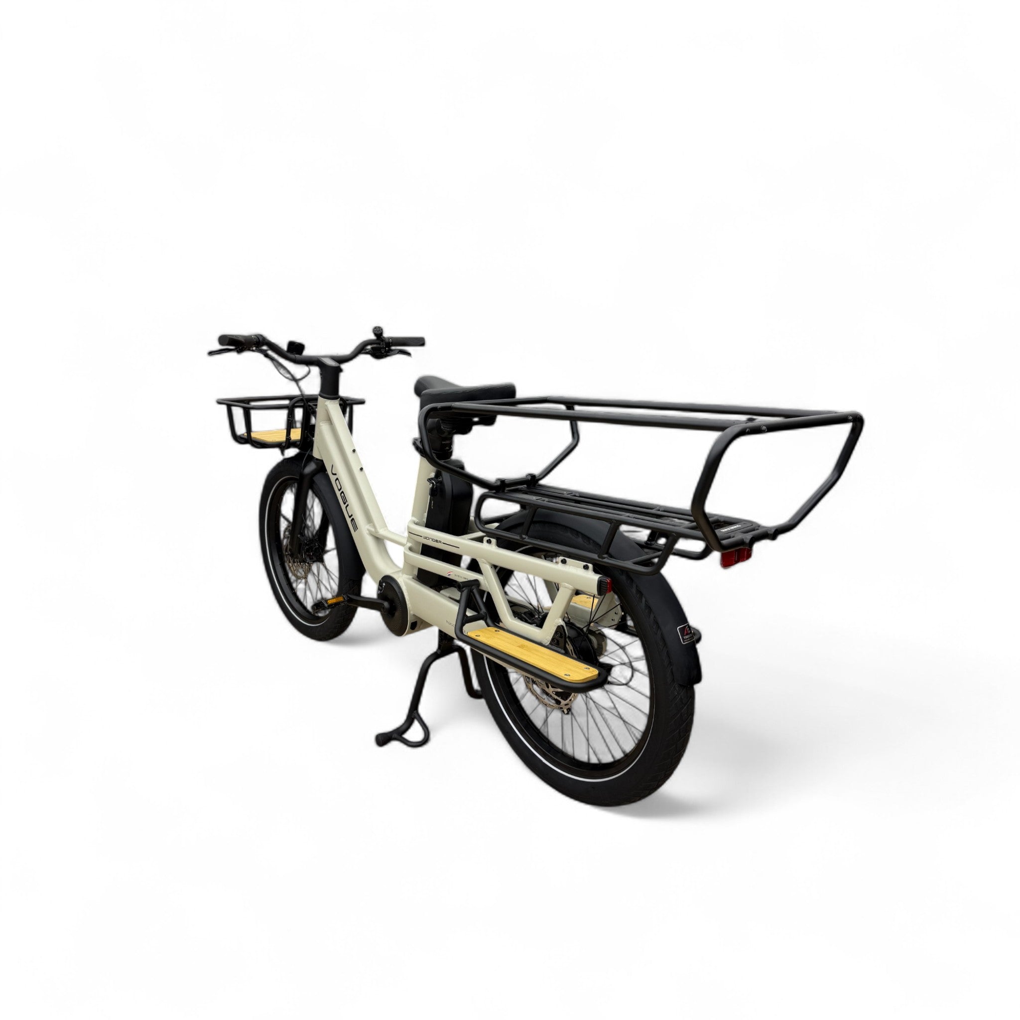Vogue Wonder Longtail – Elektrische Longtail Bakfiets – Grijs - 24 inch – 180 kg Draagvermogen – Dubbele 48V Accu – Shimano 7 Versnellingen – Hydraulische Remmen - AE-trading