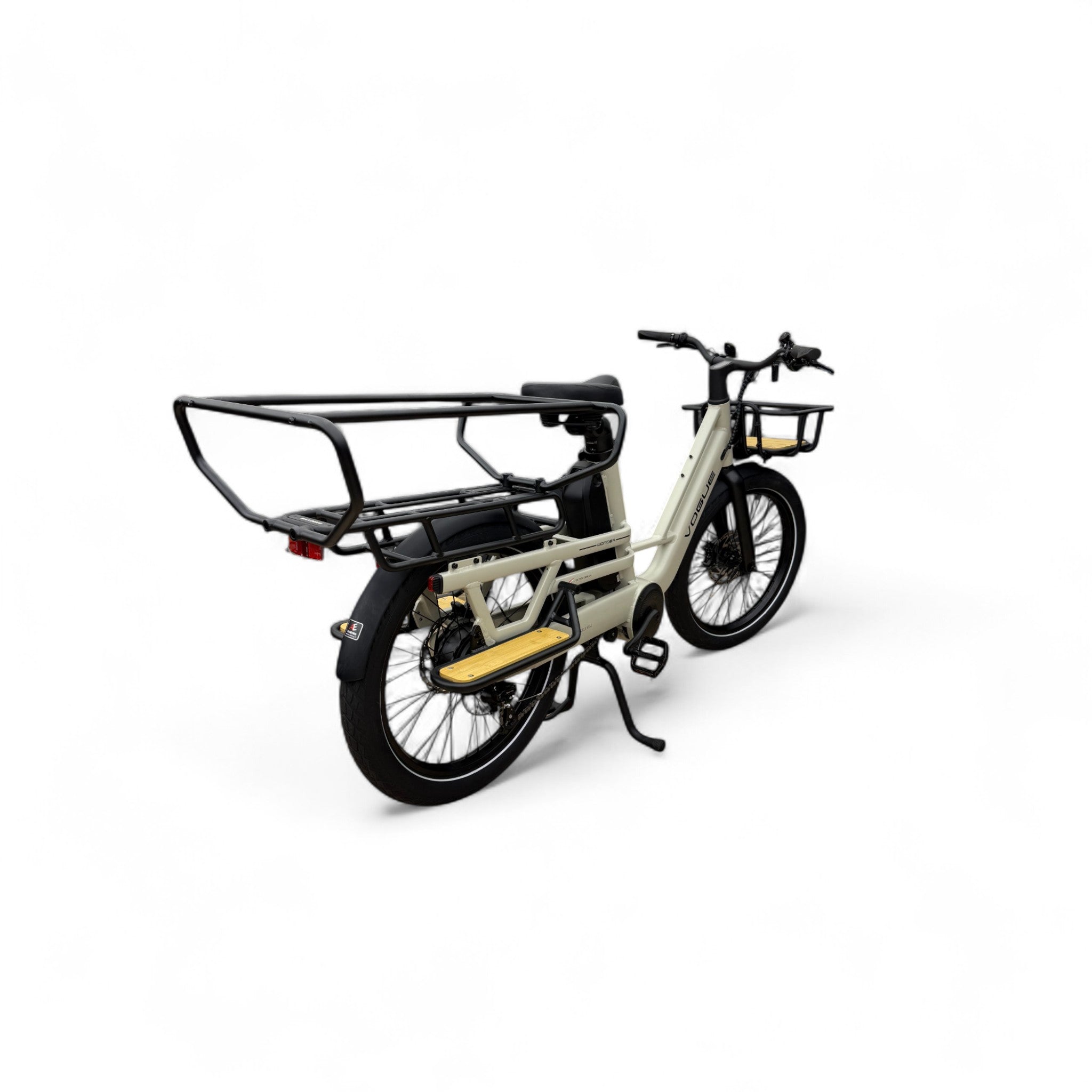 Vogue Wonder Longtail – Elektrische Longtail Bakfiets – Grijs - 24 inch – 180 kg Draagvermogen – Dubbele 48V Accu – Shimano 7 Versnellingen – Hydraulische Remmen - AE-trading