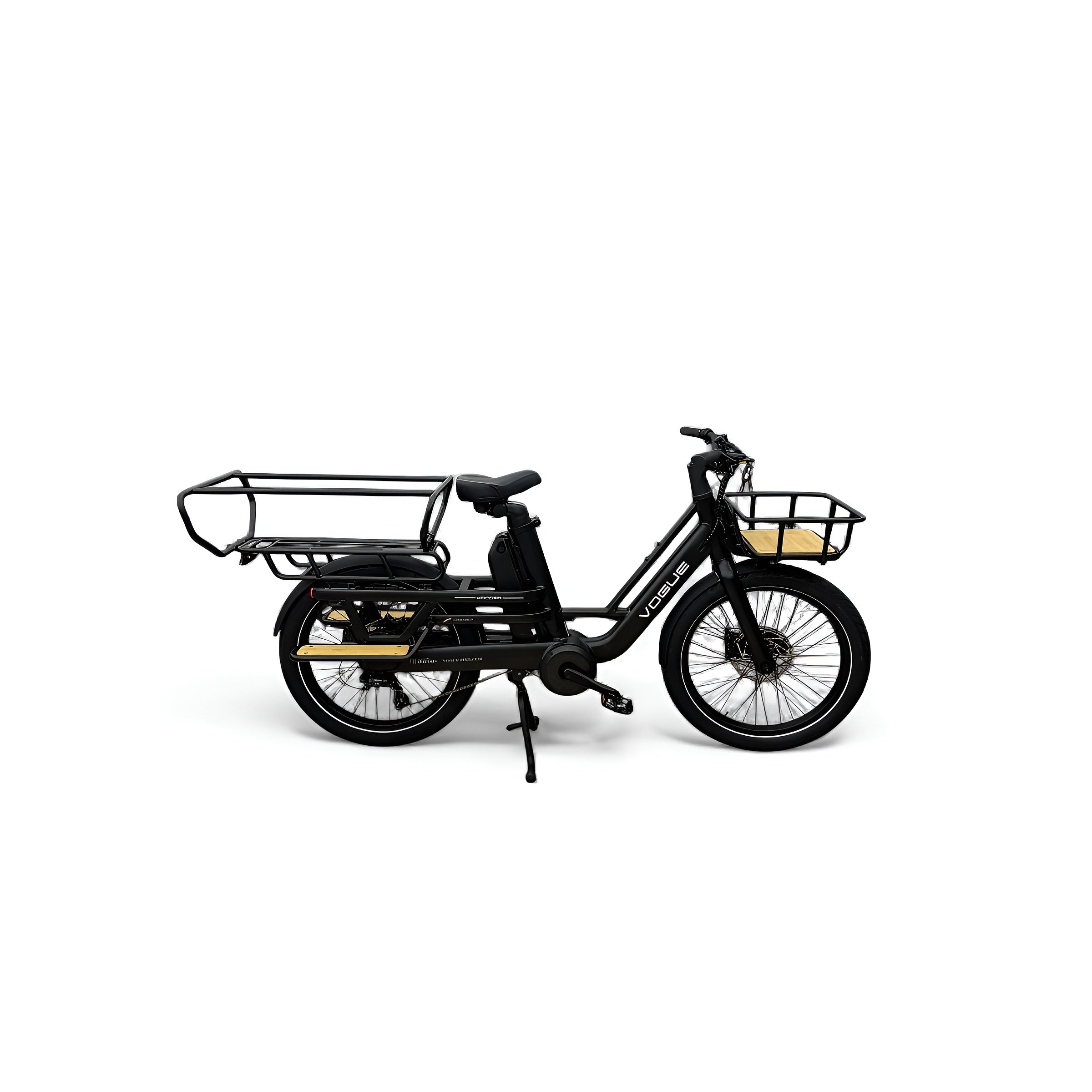 Vogue Wonder Longtail – Elektrische Longtail Bakfiets – Zwart - AE-trading
