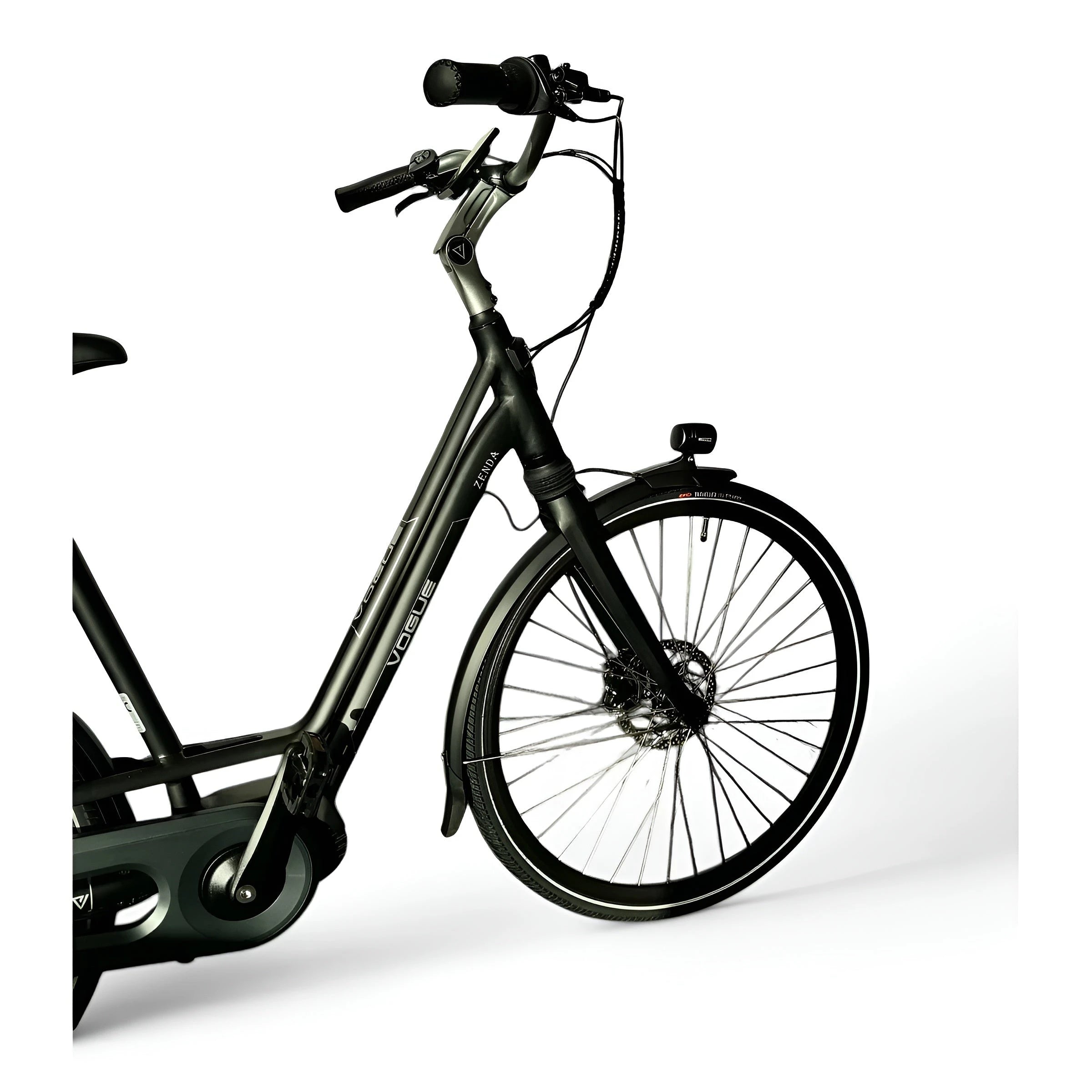 Vogue Zenda Elektrische Fiets E-bike met Hydraulische Remmen 51cm 468Wh 13Ah - Mat Zwart - AE-trading