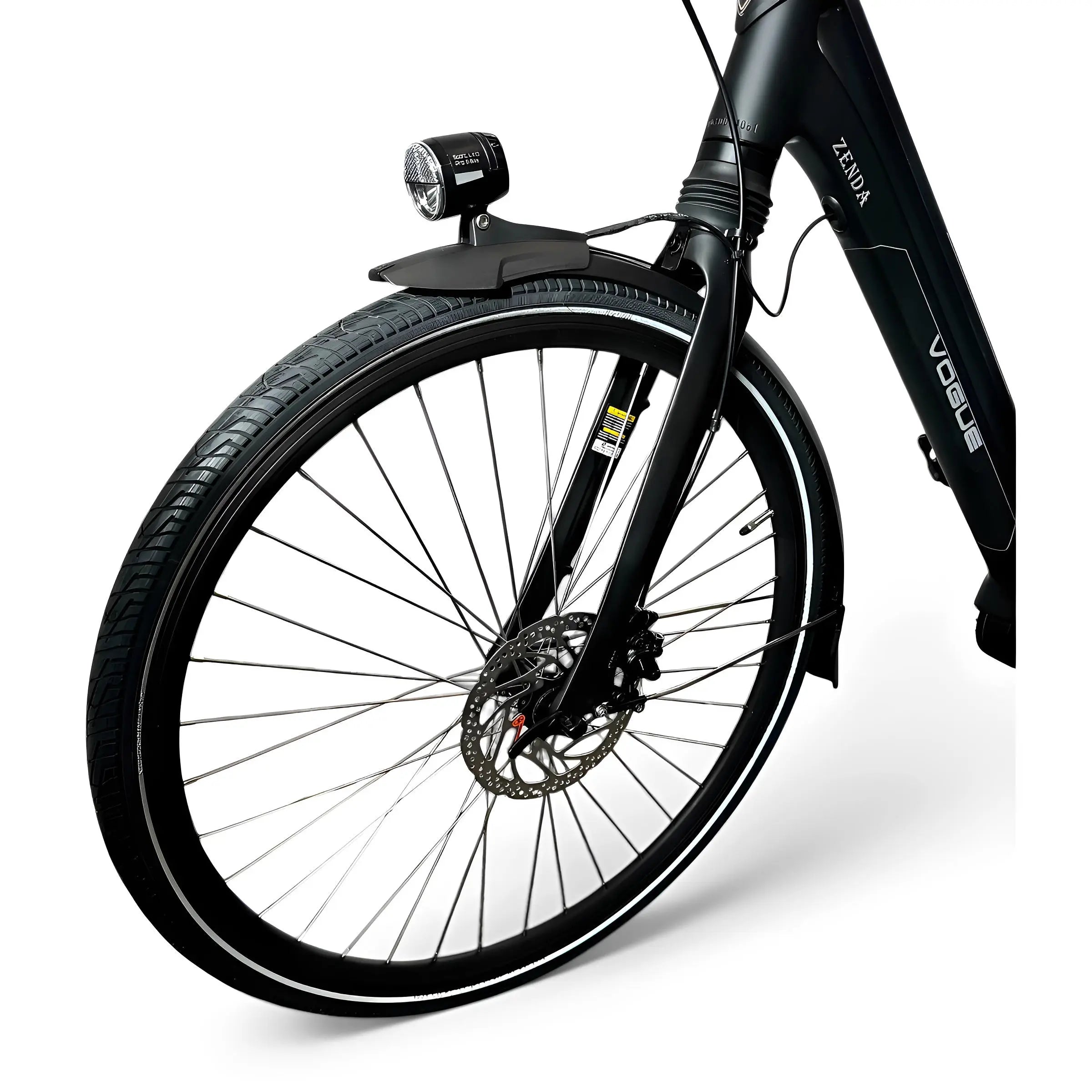 Vogue Zenda Elektrische Fiets E-bike met Hydraulische Remmen 51cm 576Wh 16Ah - Mat Zwart - AE-trading