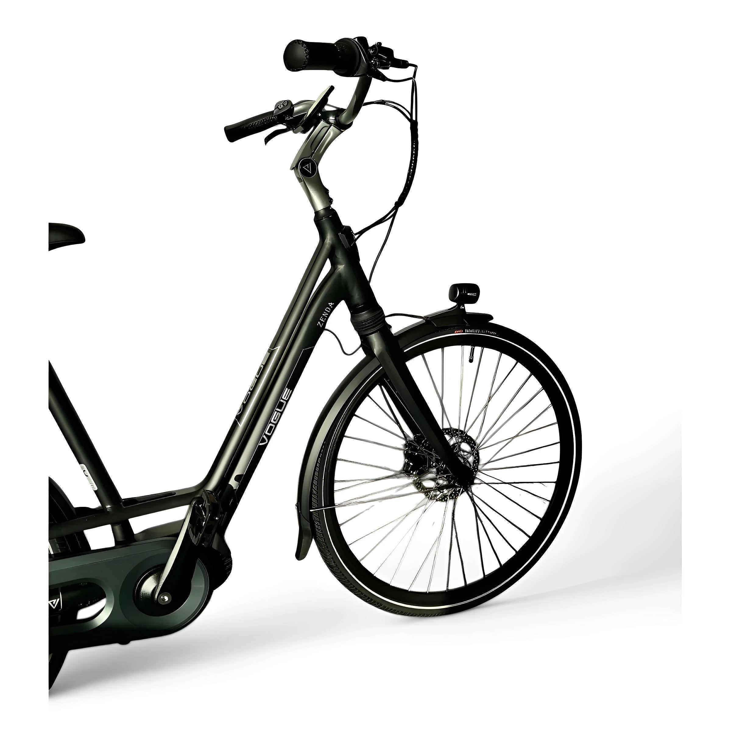 Vogue Zenda Elektrische Fiets E-bike met Hydraulische Remmen 51cm 576Wh 16Ah - Mat Zwart - AE-trading