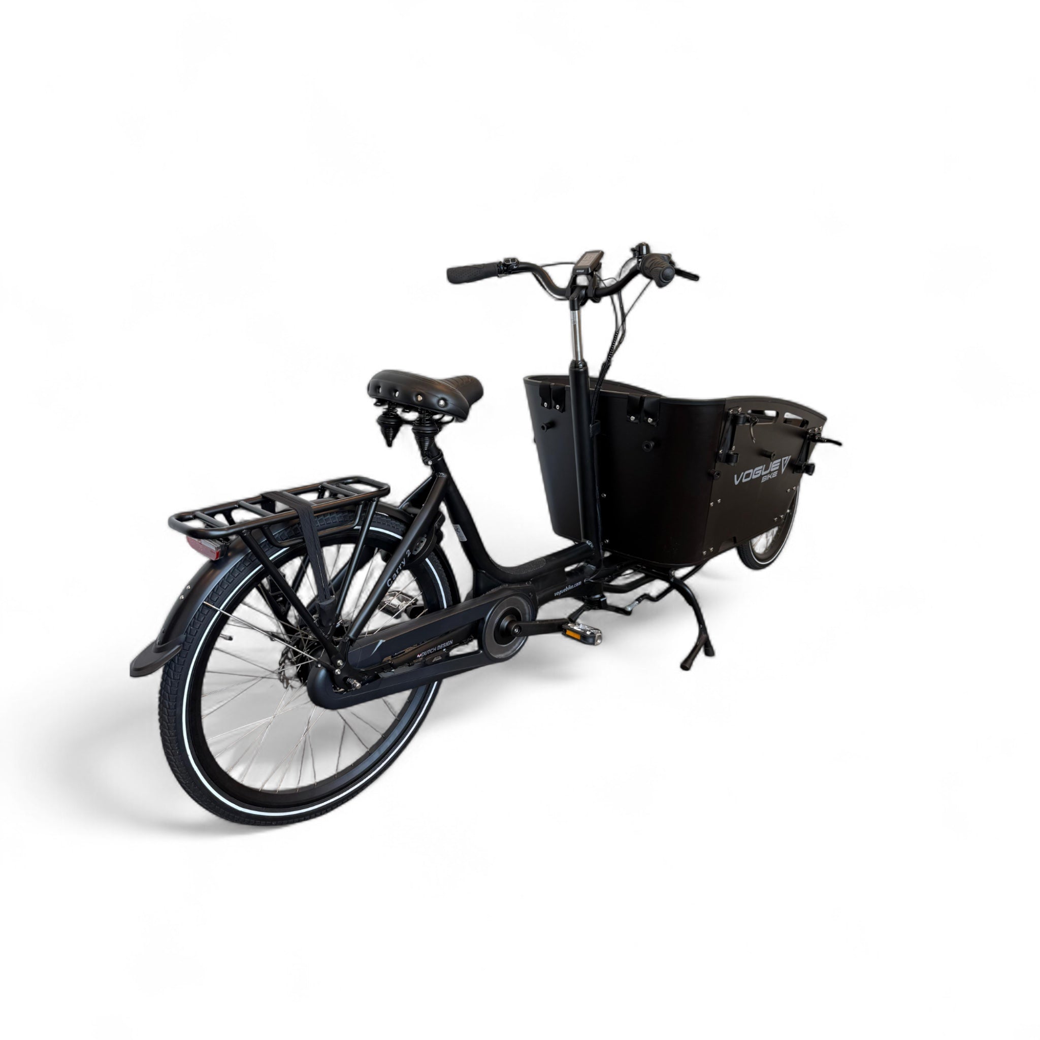 Vogue Carry 2 - Mat Zwart - Elektrische Bakfiets – Bafang 80 Nm Nexus 7 - Actieradius 50-70 km - AE-trading