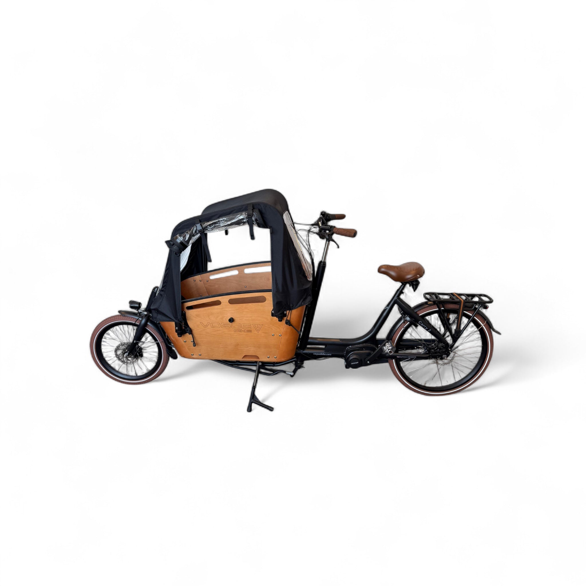 Vogue Carry 2 - Mat Zwart - Elektrische Bakfiets – Bafang 80 Nm Nexus 7 - Actieradius 50-70 km - AE-trading