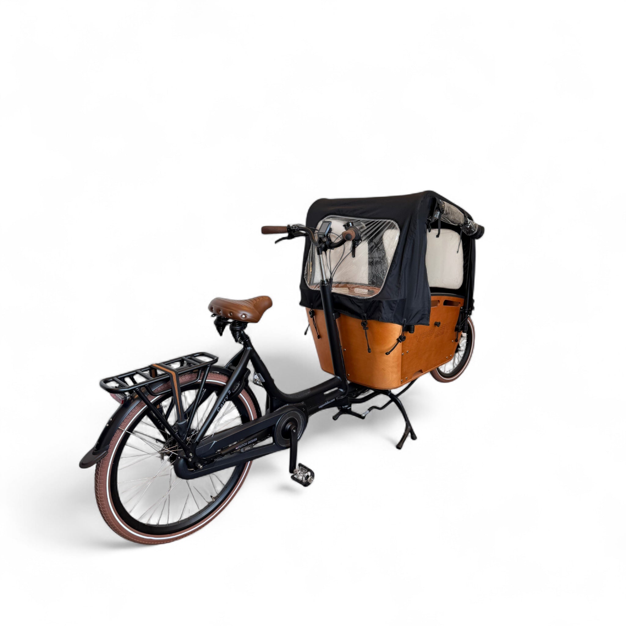 Vogue Carry 2 - Mat Zwart - Elektrische Bakfiets – Bafang 80 Nm Nexus 7 - Actieradius 50-70 km - AE-trading