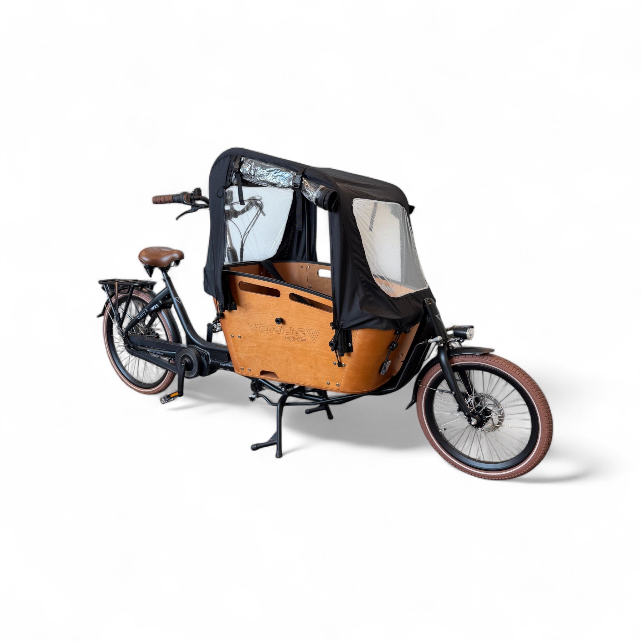 Vogue Carry 2 - Mat Zwart - Elektrische Bakfiets – Bafang 80 Nm Nexus 7 - Actieradius 50-70 km - AE-trading