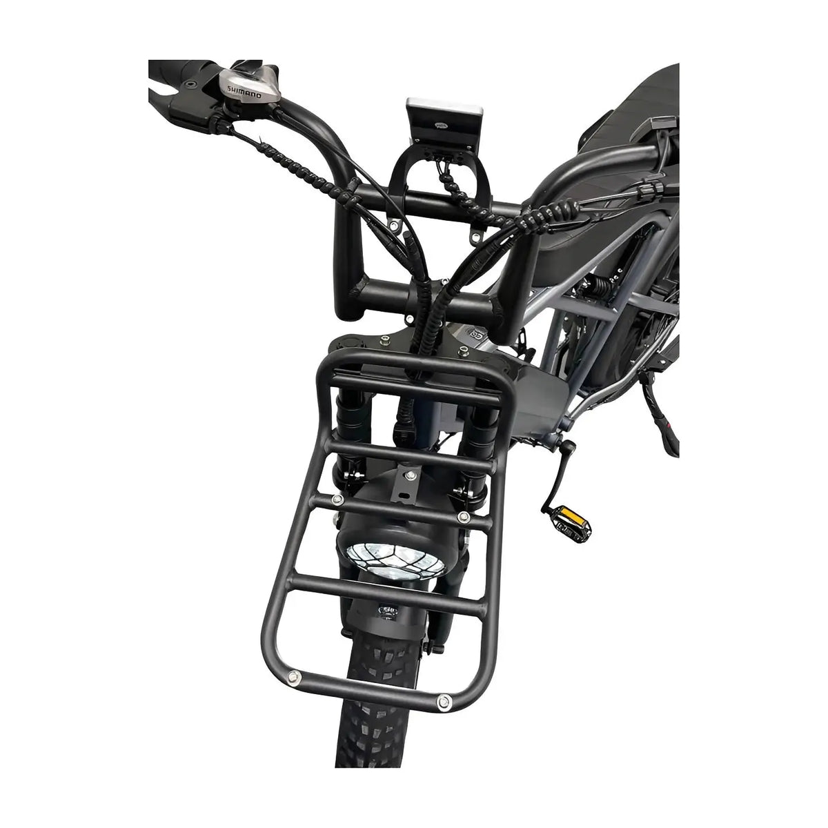 Voorrekje Ouxi C80, V8, H9, C90, V20 (Pro) Fatbike Zwart Origineel Bagagedrager - AE-trading