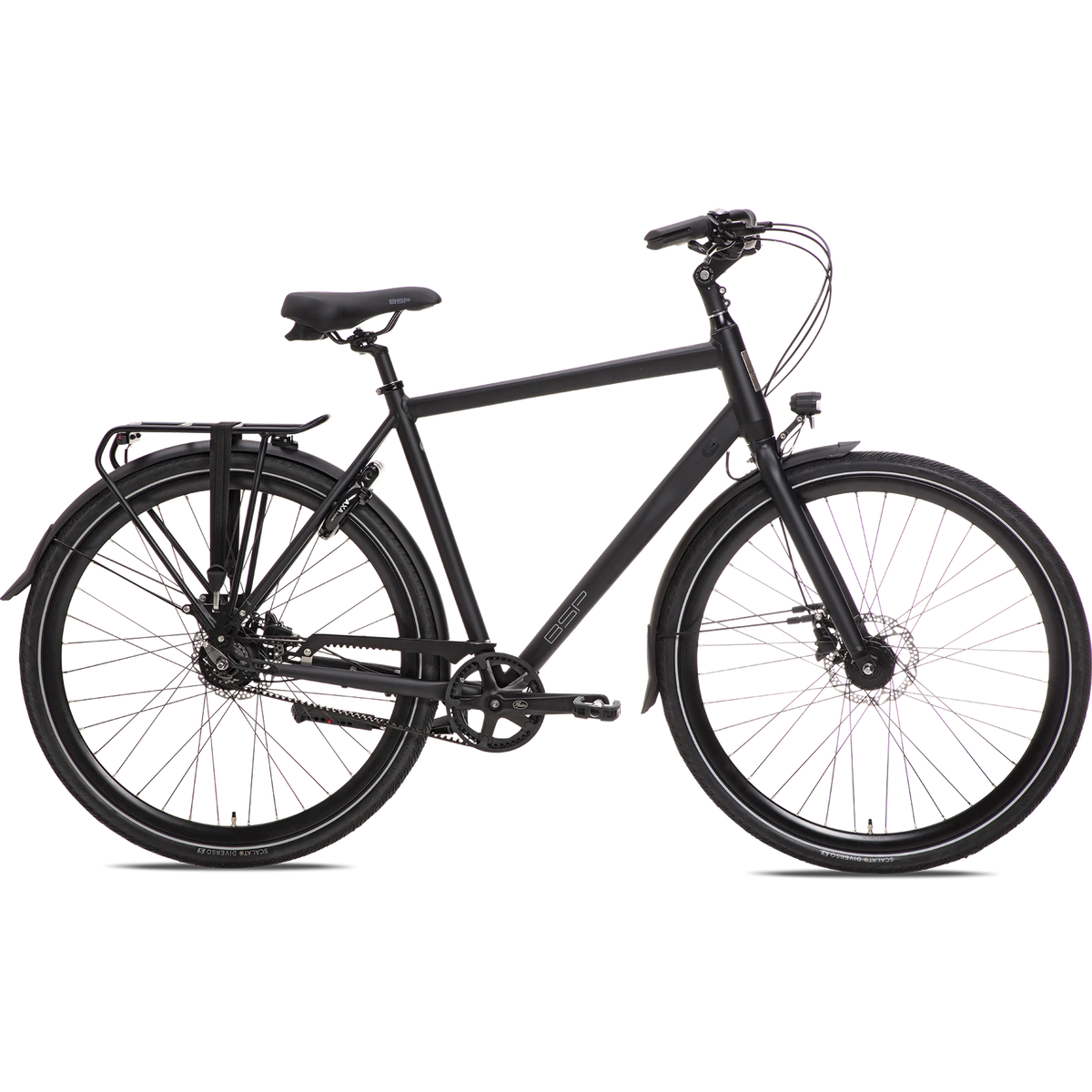 Voyager Belt Herenfiets Onyx Zwart 60 cm - AE-trading
