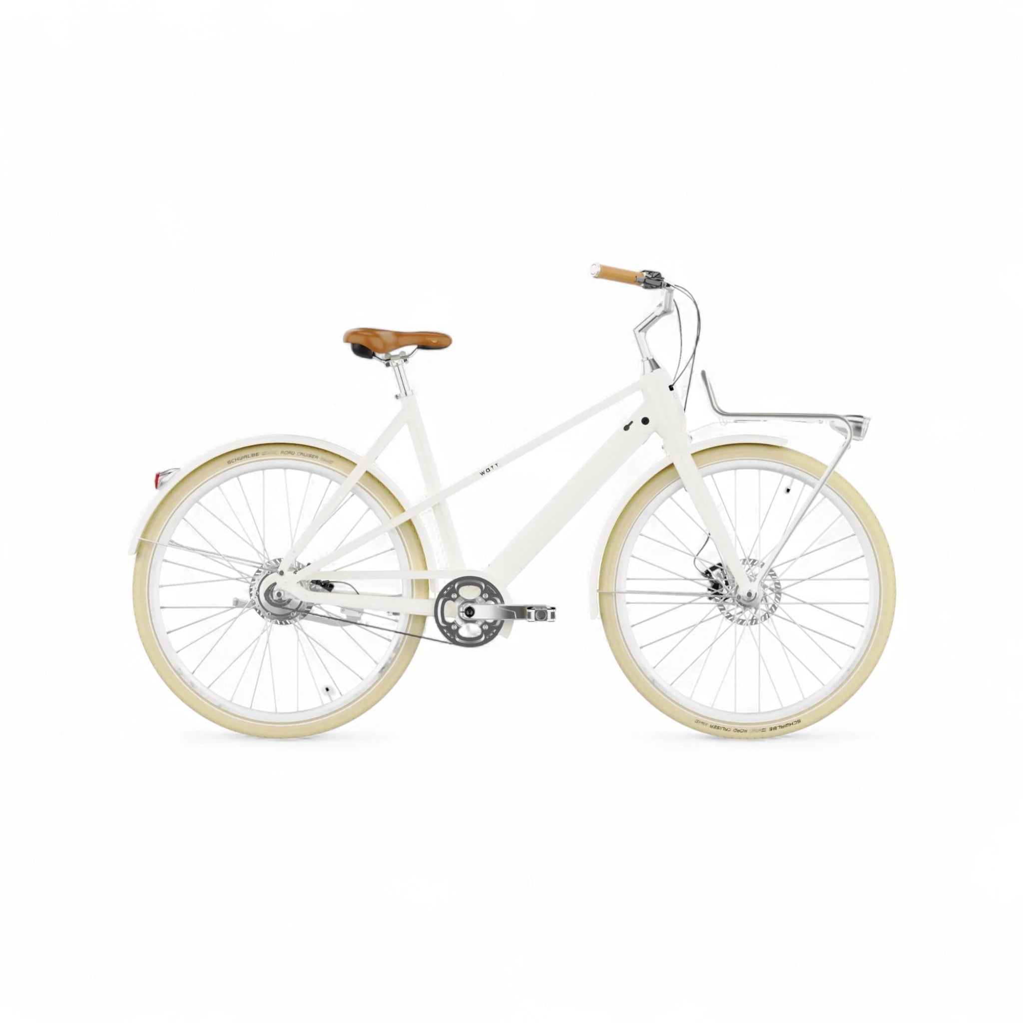 WATT E-bike Valencia Large 54 cm – Elektrische Fiets – Parelwit – 28 inch – 250W – 36V – Shimano Nexus 7 Versnellingen – Actieradius 70-120 km - AE-trading