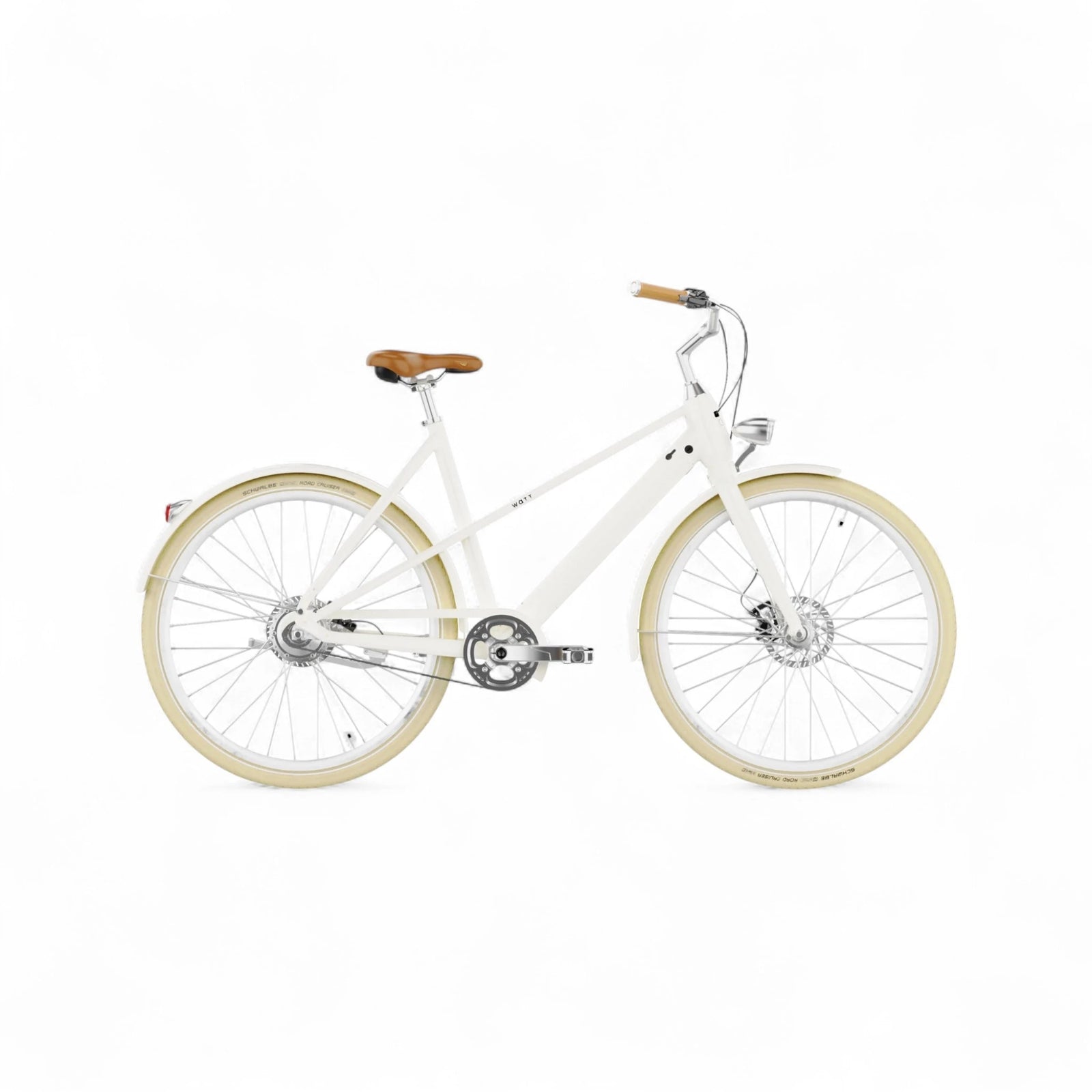 WATT E-bike Valencia Medium 50 cm – Elektrische Fiets – Parelwit – 28 inch – 250W – 36V – Shimano Nexus 7 Versnellingen – Actieradius 70-120 km – - AE-trading