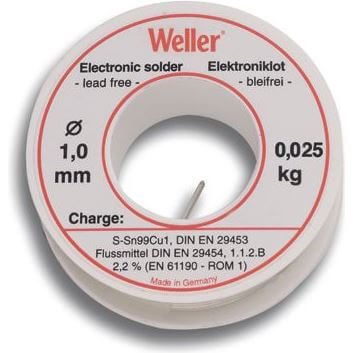 Weller soldeer loodvrij EL99 1mm 100gr AE-trading