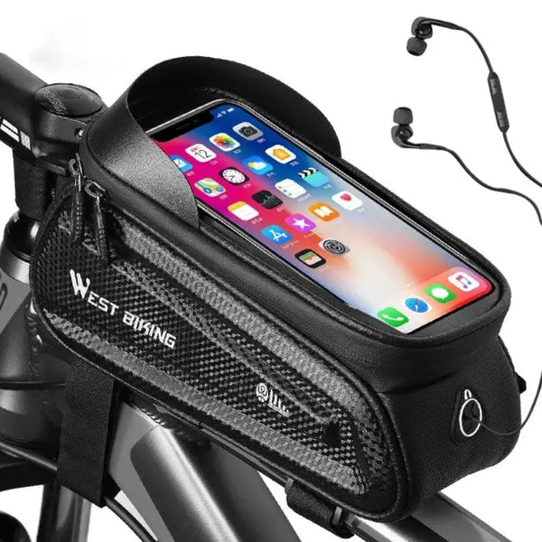 West Biking Frametas Fatbike fiets - Waterdichte Telefoonhouder - AE-trading