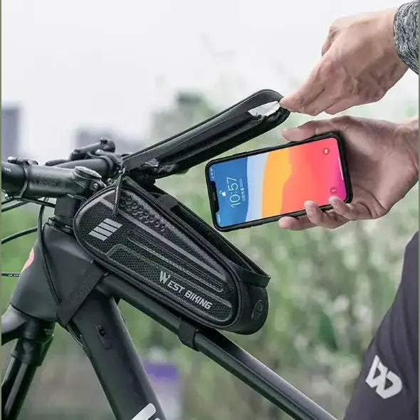 West Biking Frametas Fatbike fiets - Waterdichte Telefoonhouder - AE-trading
