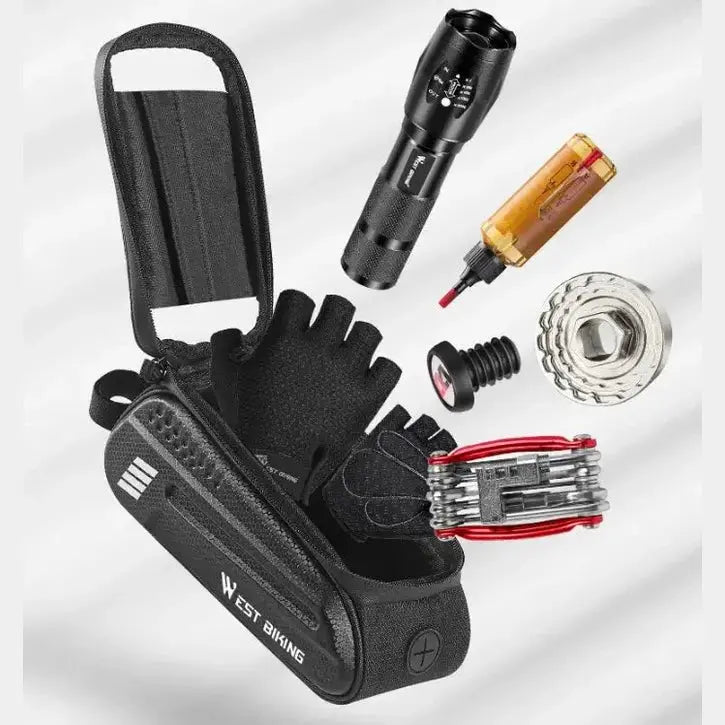 West Biking Frametas Fatbike fiets - Waterdichte Telefoonhouder - AE-trading