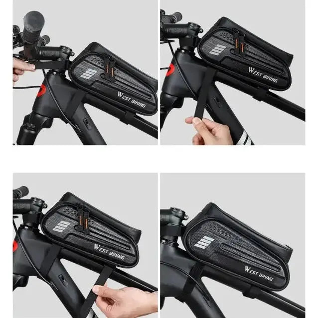 West Biking Frametas Fatbike fiets - Waterdichte Telefoonhouder - AE-trading