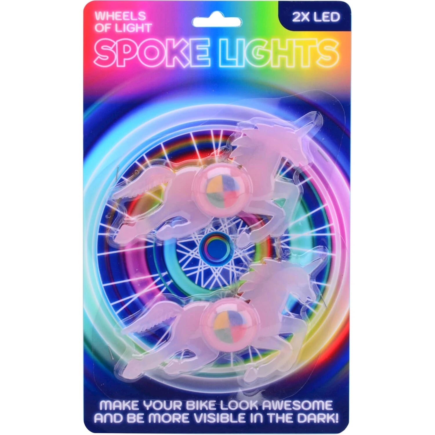 Wheels of light spaak velichting Unicorn 2 stuks op kaart - AE-trading