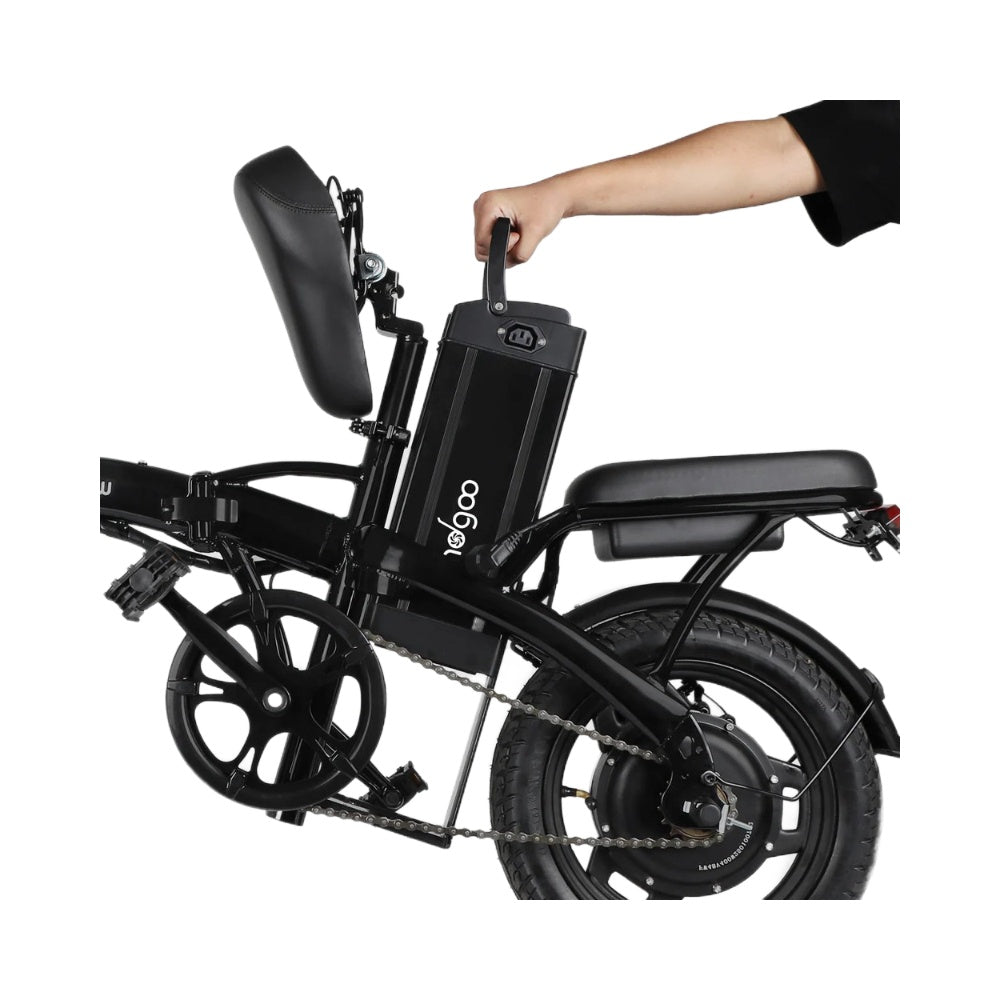 Windgoo B22 - Elektrische Fatbike-Vouwfiets - Zwart - 14 inch - 120 kg Draagvermogen - Accu 42V (6Ah) - 250W Motor - Dubbele Schijfremmen - AE-trading