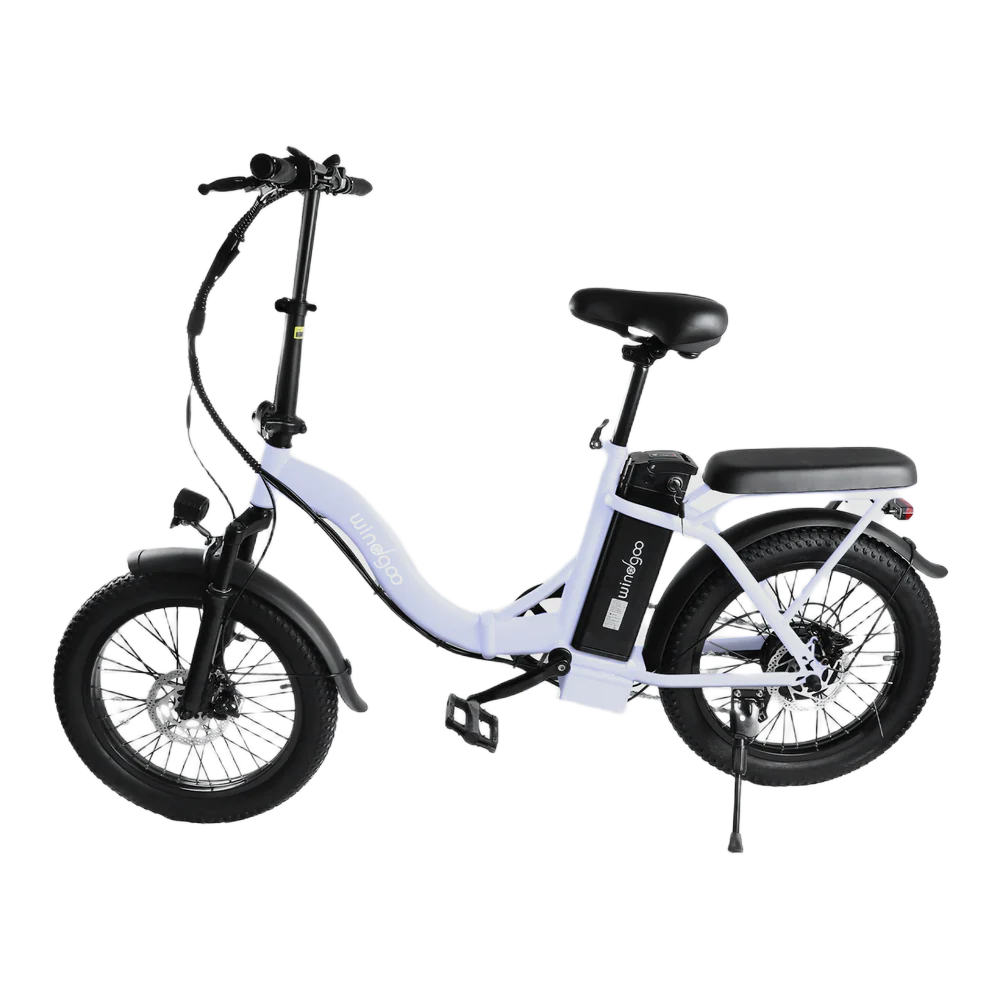 Windgoo E20 - Elektrische Fatbike-Vouwfiets - Lichtpaars - 20x3 inch - 120 kg Draagvermogen - Accu 450Wh 36V, 12.5Ah - 250W Motor - 7 Shimano Versnellingen - Dubbele Schijfremmen