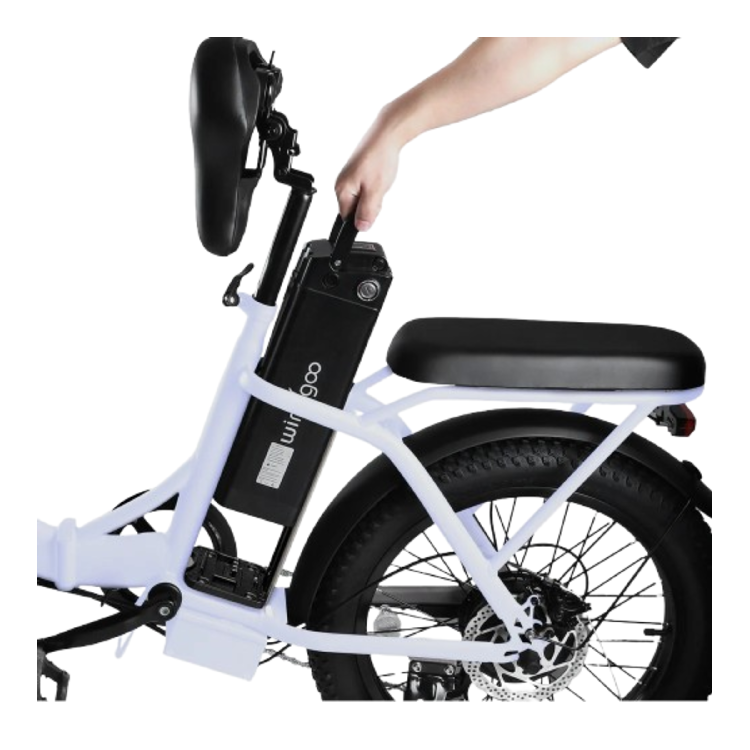 Windgoo E20 - Elektrische Fatbike-Vouwfiets - Lichtpaars - 20x3 inch - 120 kg Draagvermogen - Accu 450Wh 36V, 12.5Ah - 250W Motor - 7 Shimano Versnellingen - Dubbele Schijfremmen