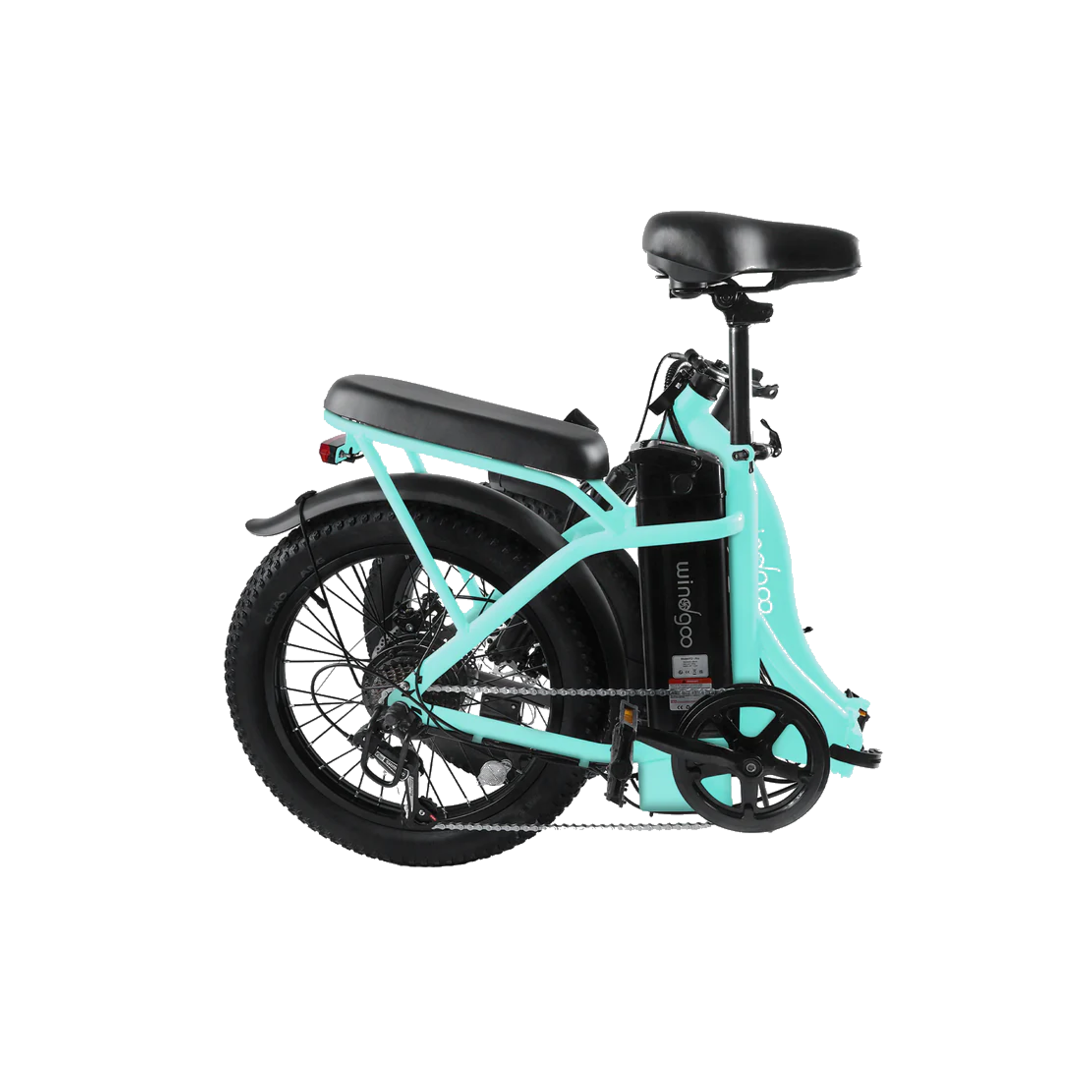 Windgoo E20 - Elektrische Fatbike-Vouwfiets - Mintgroen - 20x3 inch - 120 kg Draagvermogen - Accu 450Wh 36V, 12.5Ah - 250W Motor - 7 Shimano Versnellingen - Dubbele Schijfremmen