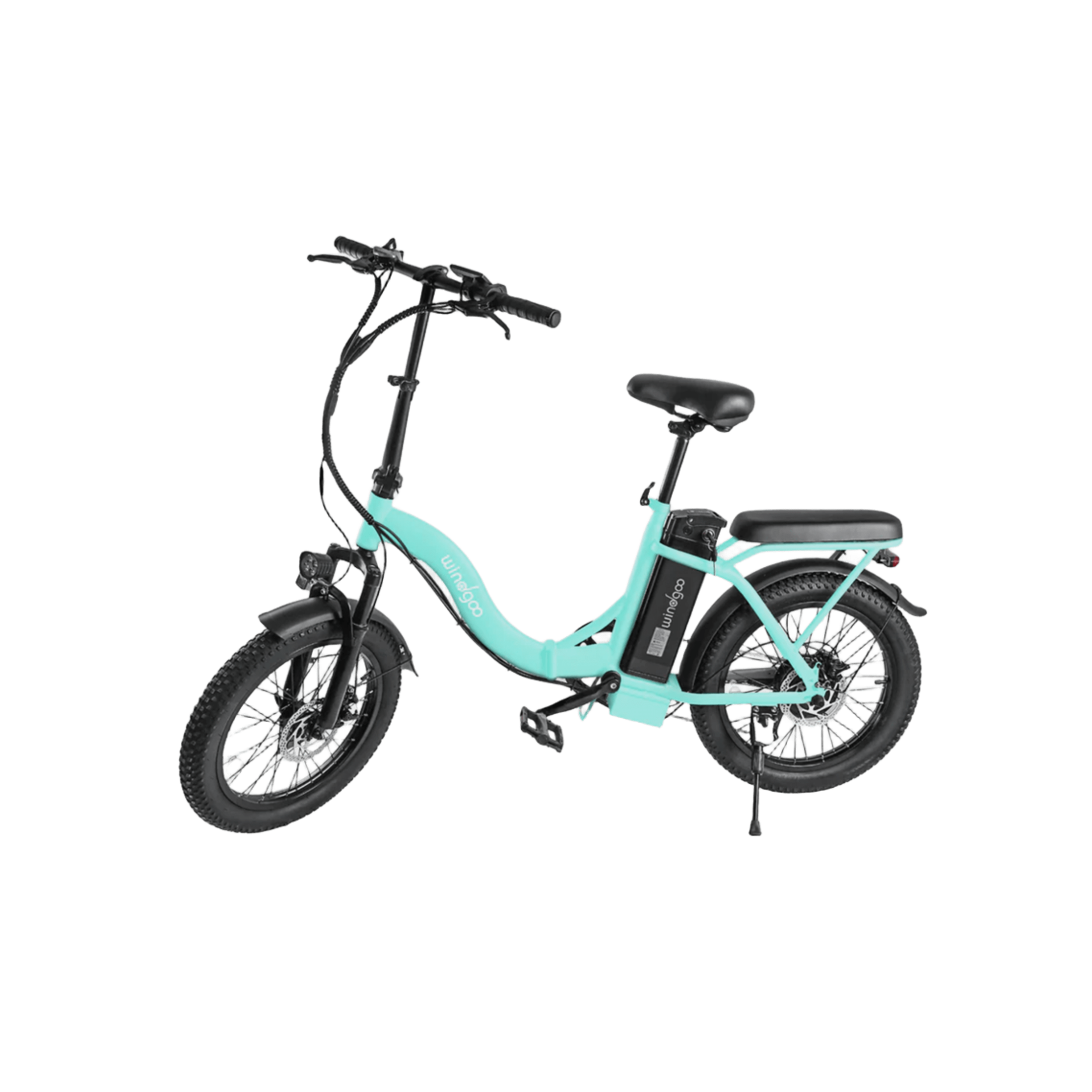 Windgoo E20 - Elektrische Fatbike-Vouwfiets - Mintgroen - 20x3 inch - 120 kg Draagvermogen - Accu 450Wh 36V, 12.5Ah - 250W Motor - 7 Shimano Versnellingen - Dubbele Schijfremmen