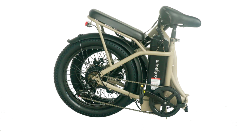 Windgoo E20 Elektrische Vouwfiets Fatbike Light Coffee - AE-trading