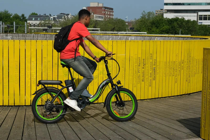 Windgoo E20 Elektrische Vouwfiets Fatbike Zwart - AE-trading
