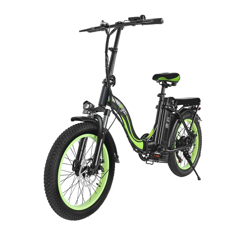 Windgoo E20 Elektrische Vouwfiets Fatbike Zwart Groen - AE-trading