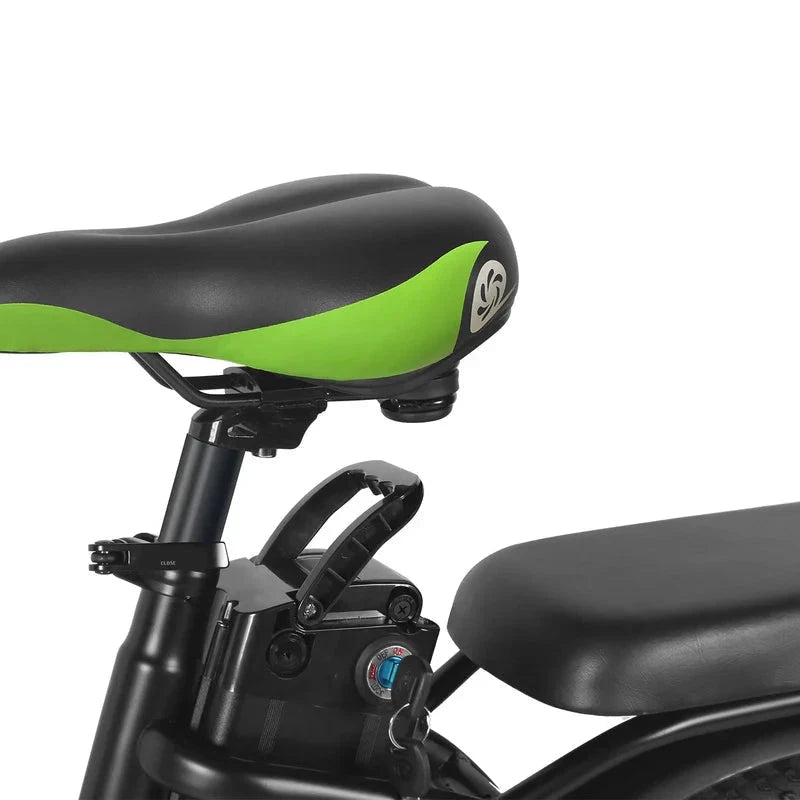 Windgoo E20 Elektrische Vouwfiets Fatbike Zwart Groen - AE-trading